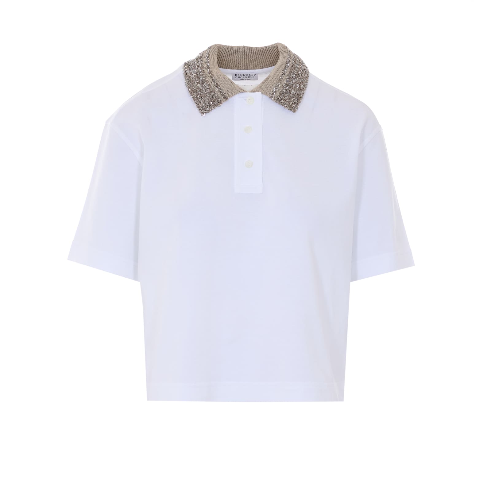 Brunello Cucinelli Polo In White