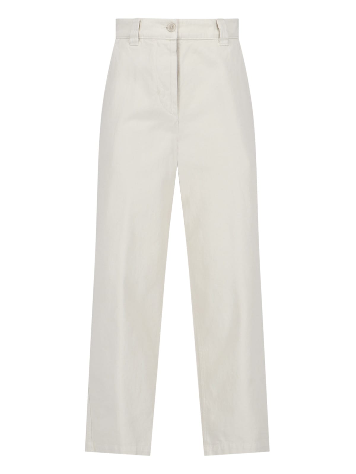 Aspesi Straight Pants In White