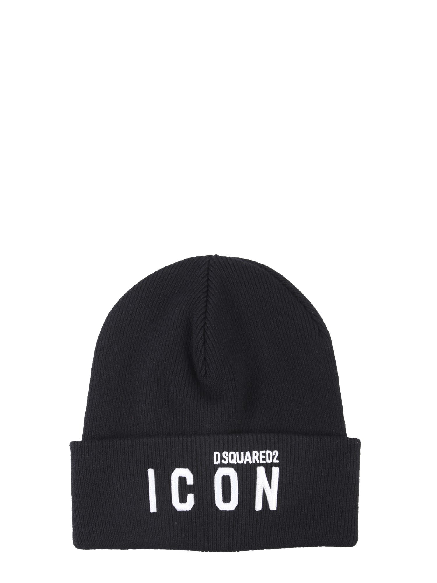 Shop Dsquared2 Knitted Hat  In Black