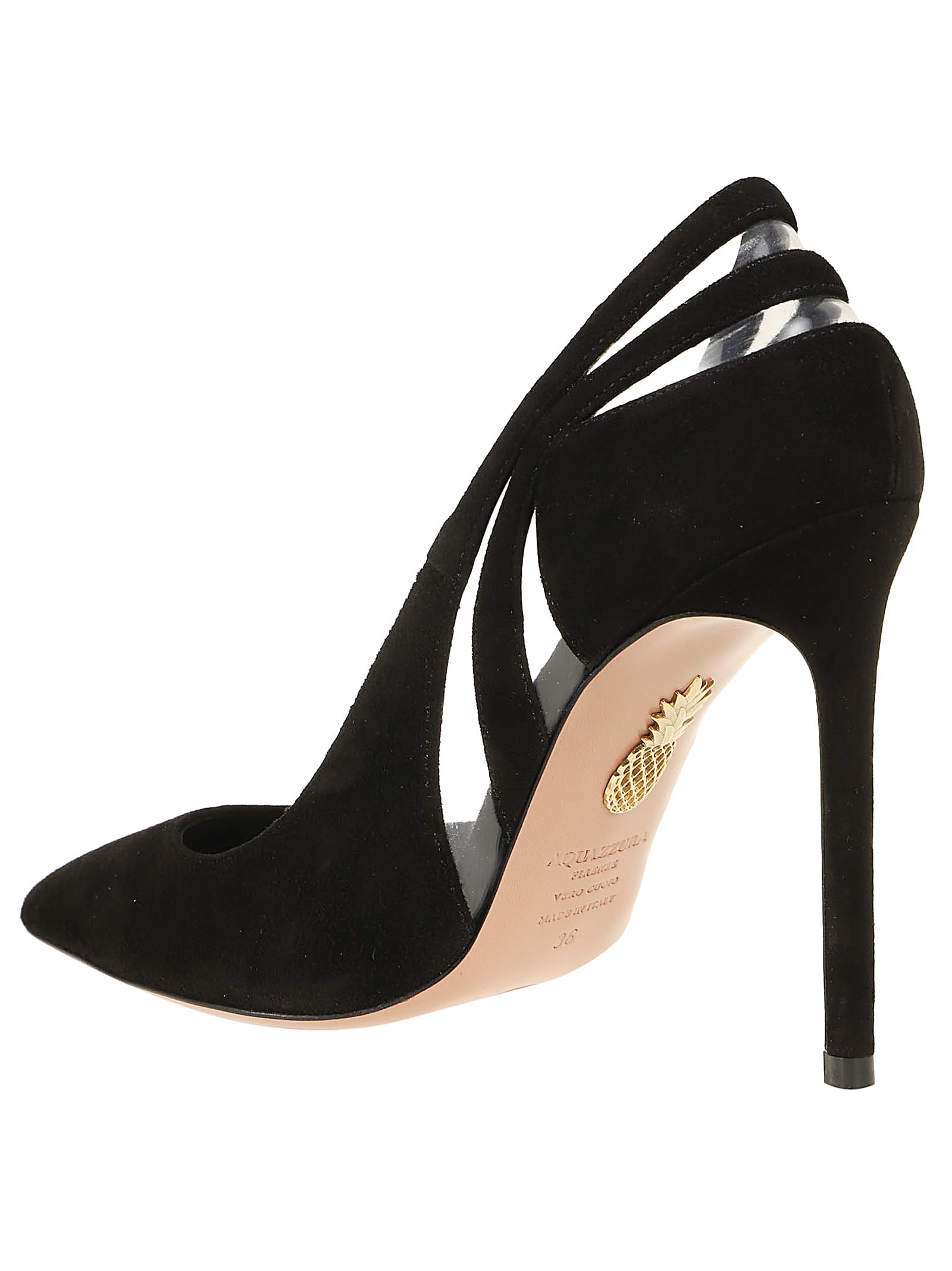 Shop Aquazzura Talk To Me Pump 105 In Black