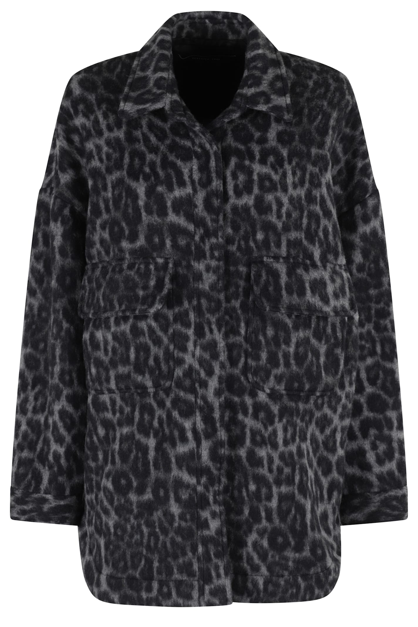 Giacca Camicia Lana Maculata