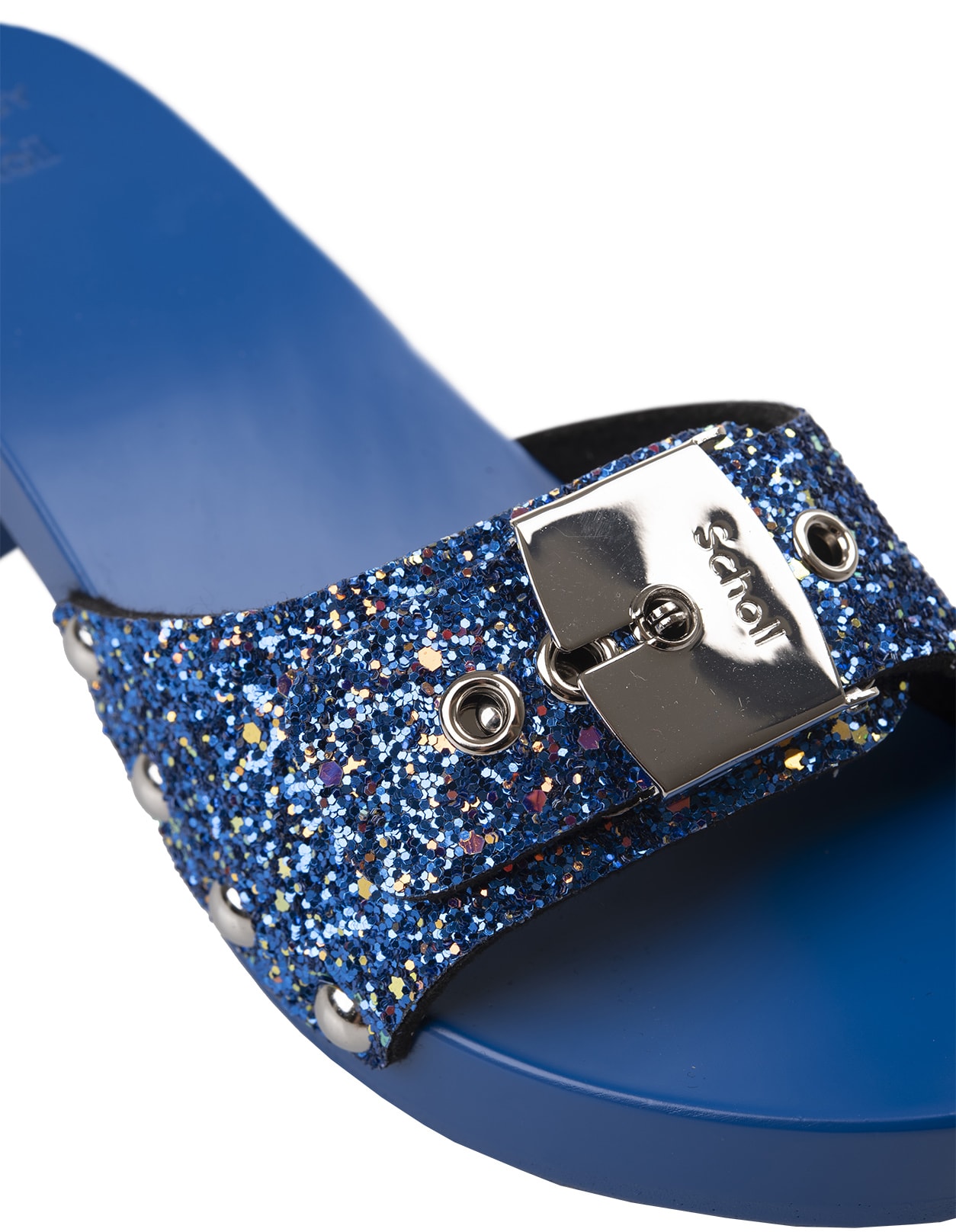 Khrisjoy Pescura Ibiza Sandals In Blackberry Blue - Kj X Scholl In Blue