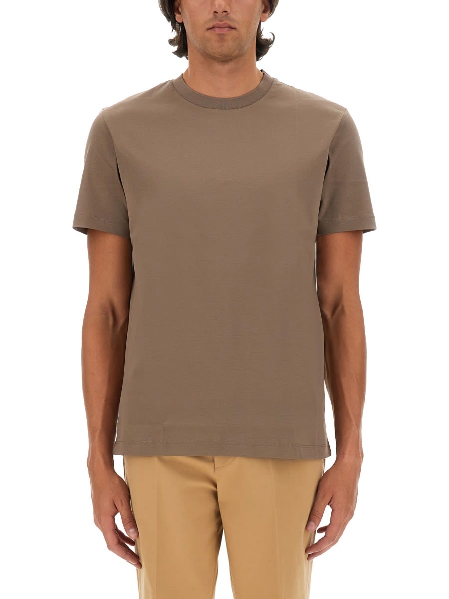 Shop Hugo Boss L-tesar T-shirt In Brown