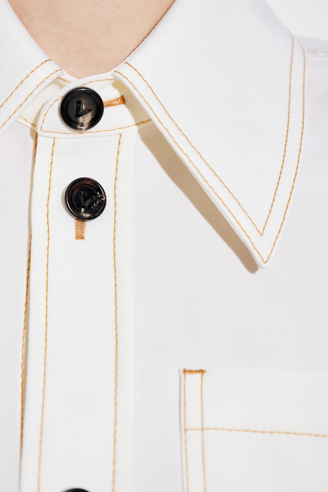 Bottega Veneta Woman Off-white Shirts In White