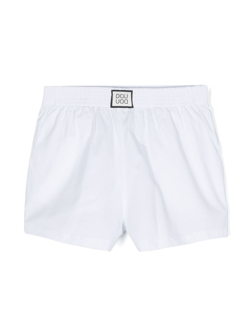 Shop Douuod Shorts Con Logo In White