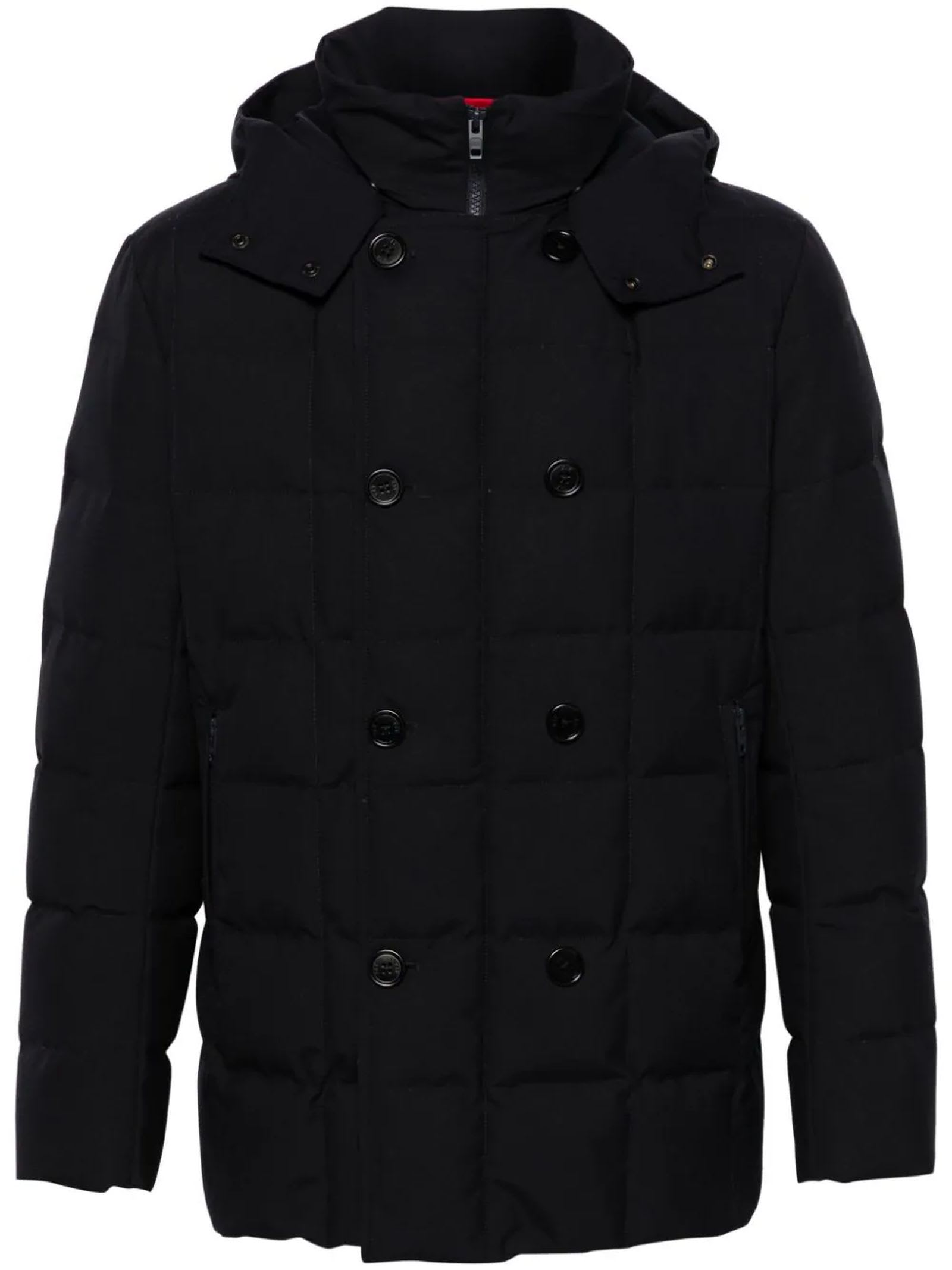 Shop Fay Midnight Blue Puffer Jacket