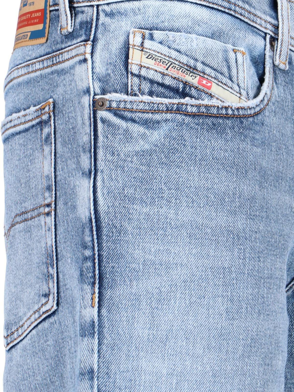 Shop Diesel 2023 D-finitive 09j54 Straight Jeans In Blu Denim