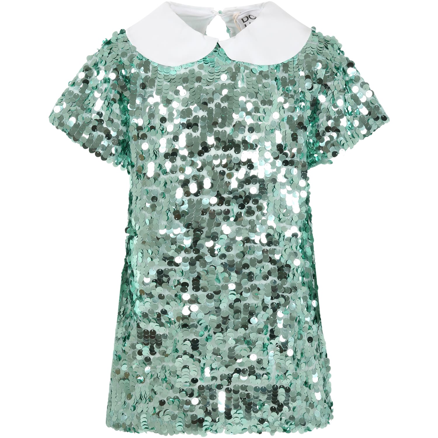 Douuod Gren Dress For Girl With Sequins