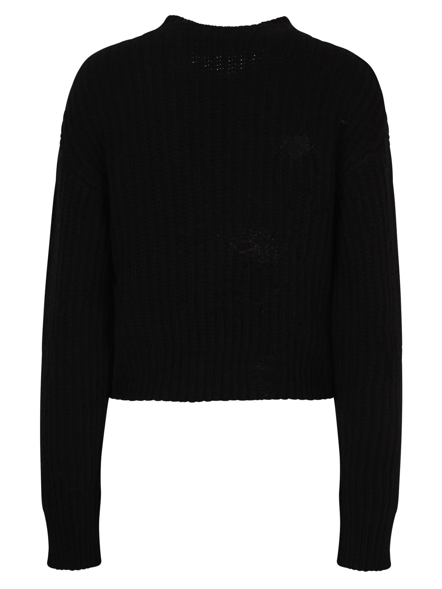 Shop Dsquared2 Distressed Effect Sweater In Black