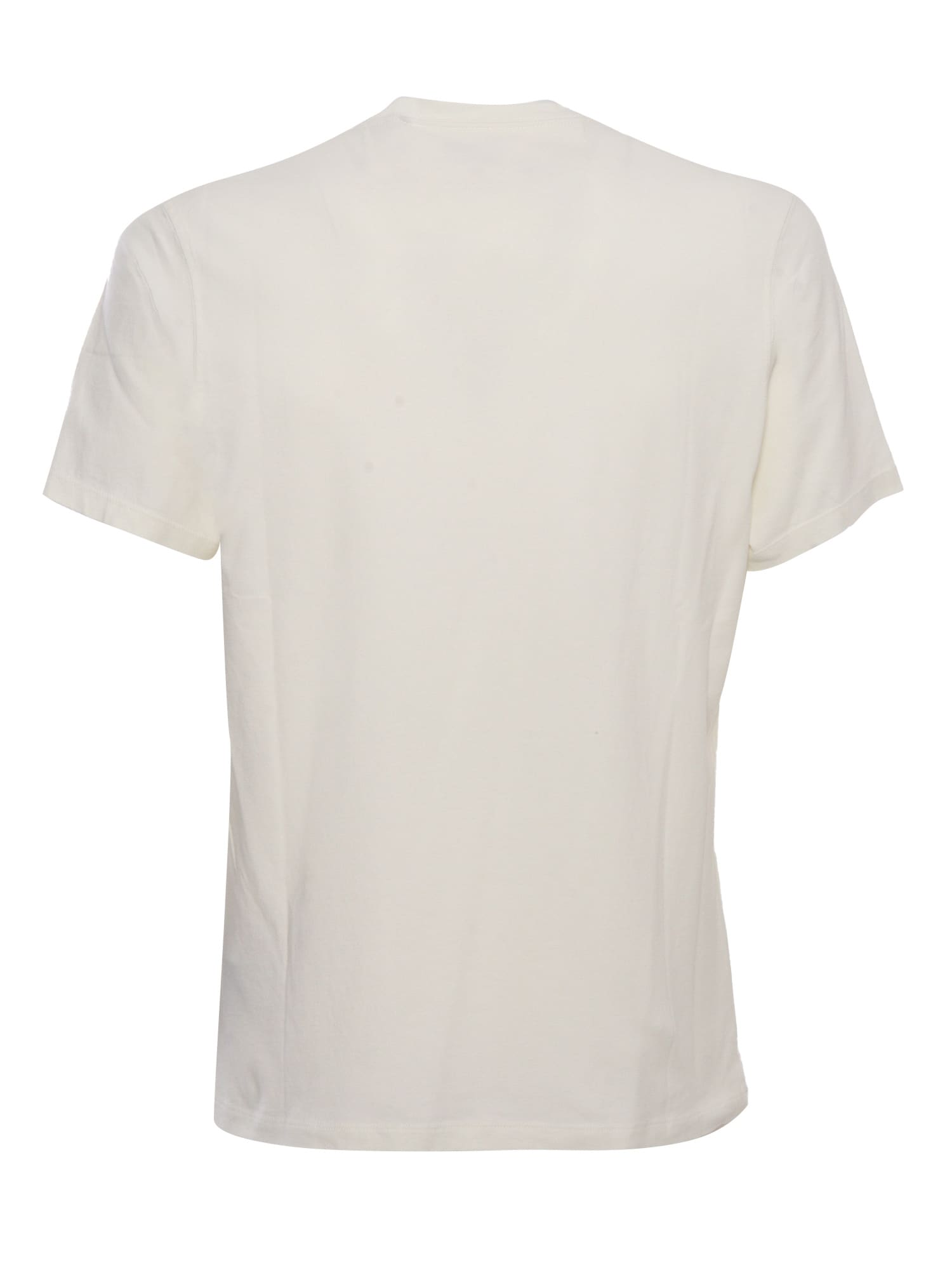 Shop Barbour Beige T-shirt With Print In White
