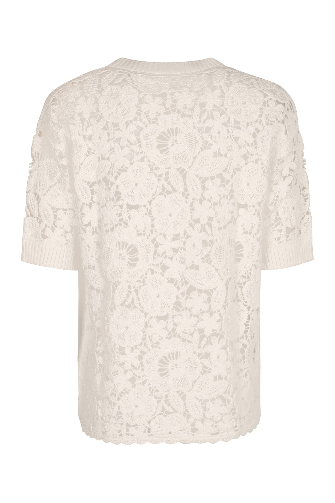 P.a.r.o.s.h Parosh Lace Blouse In White