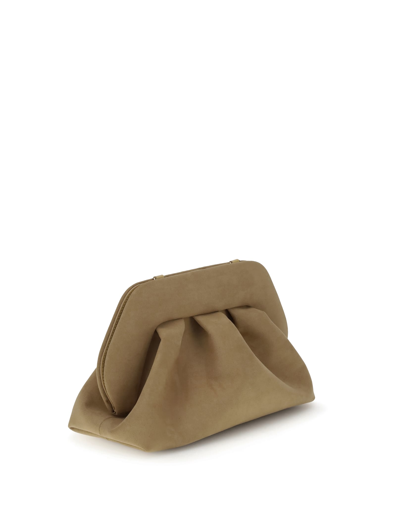 Themoirè Bios Suede Clutch Bag