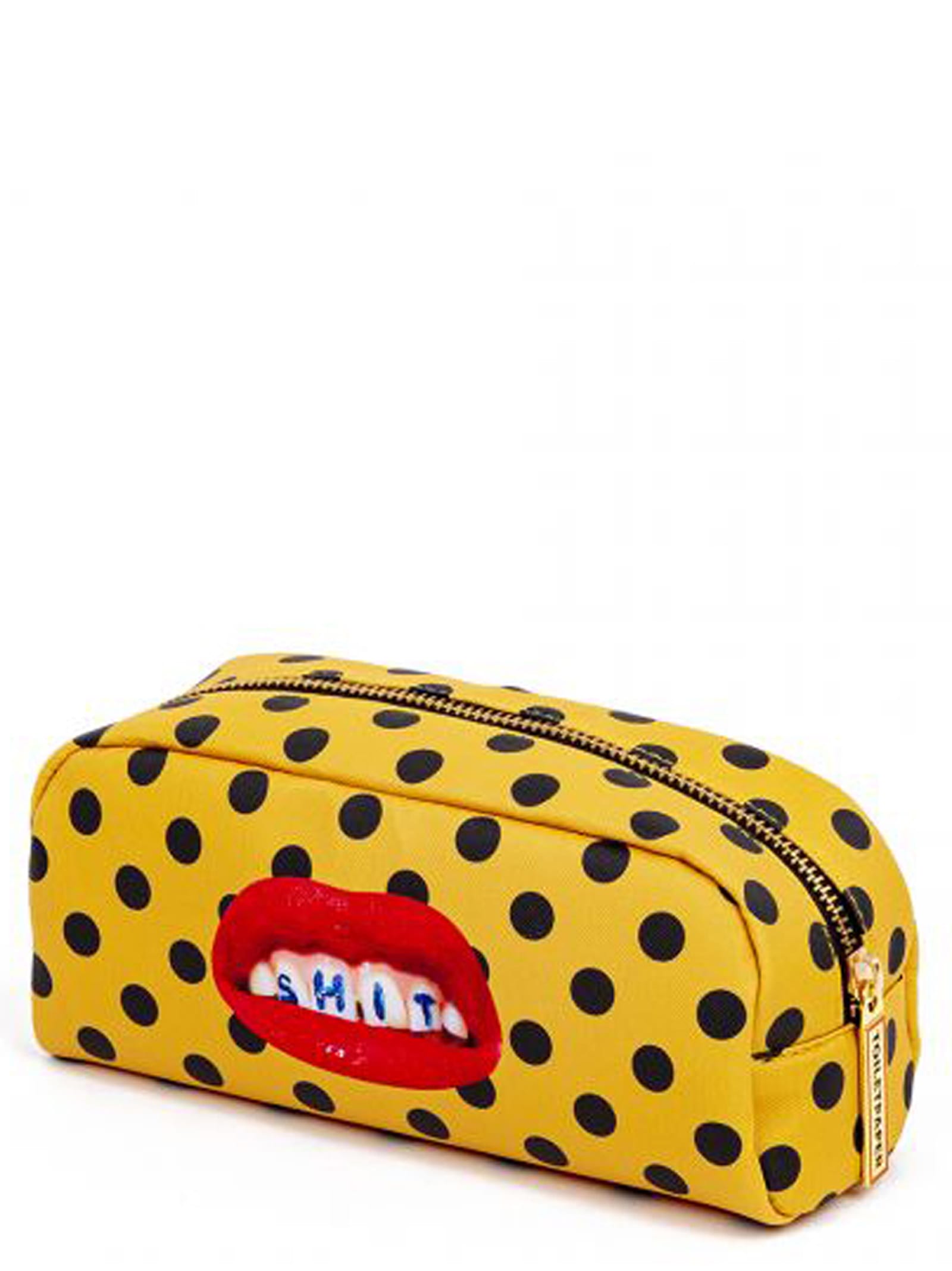 Seletti Shit Silk X Toiletpaper Beauty Bag In Yellow