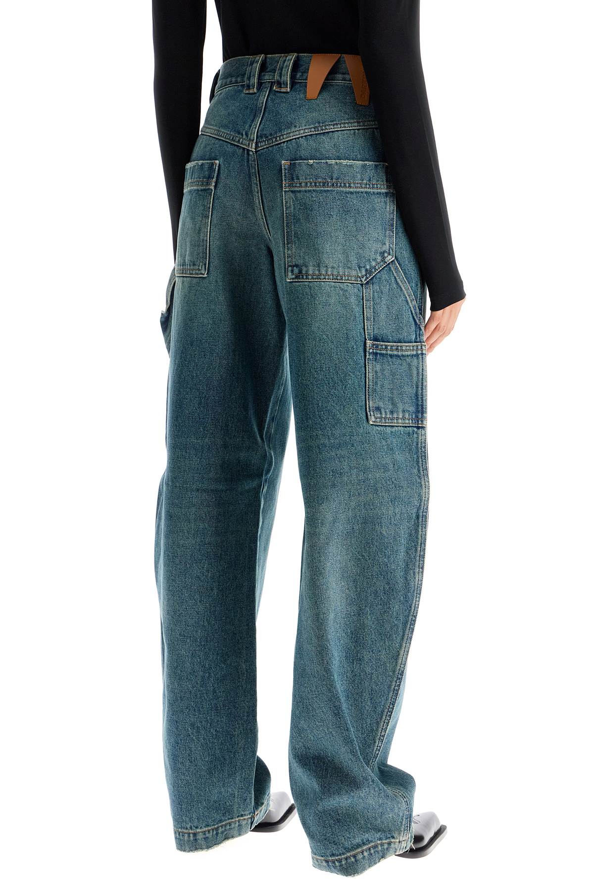 Shop Darkpark Audrey Carpenter Jeans For In Sand Wash (blue)