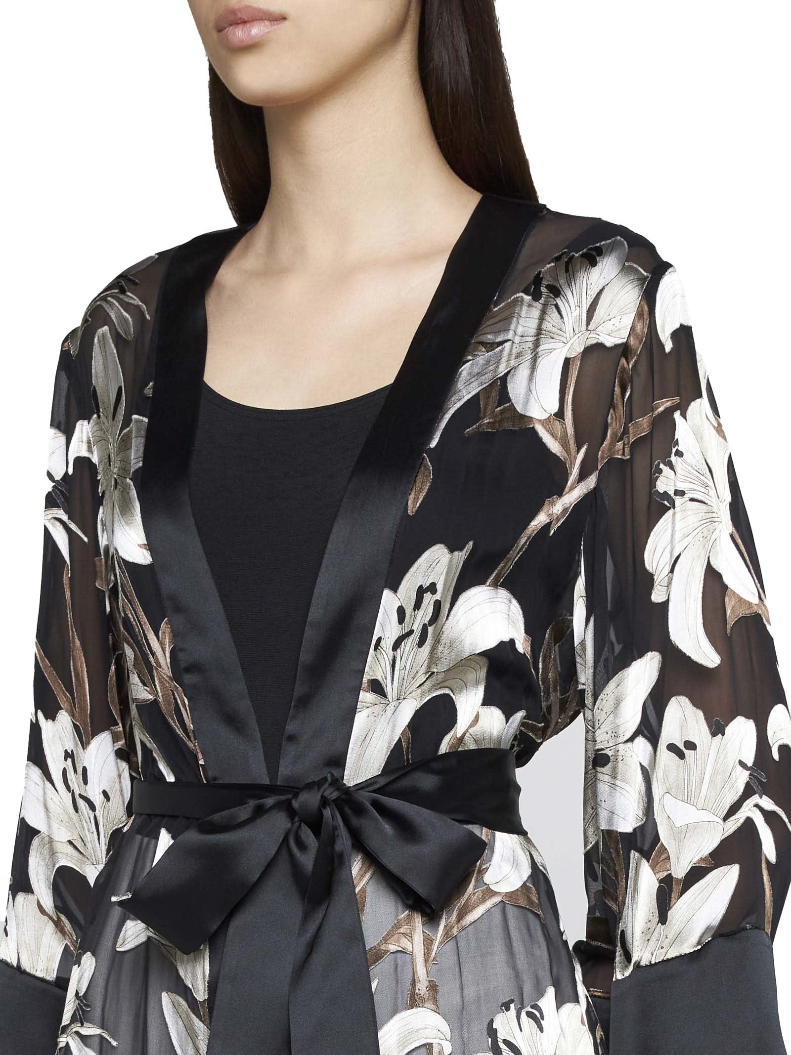 Shop Alice And Olivia Cardigan In Stargazer Black Lg