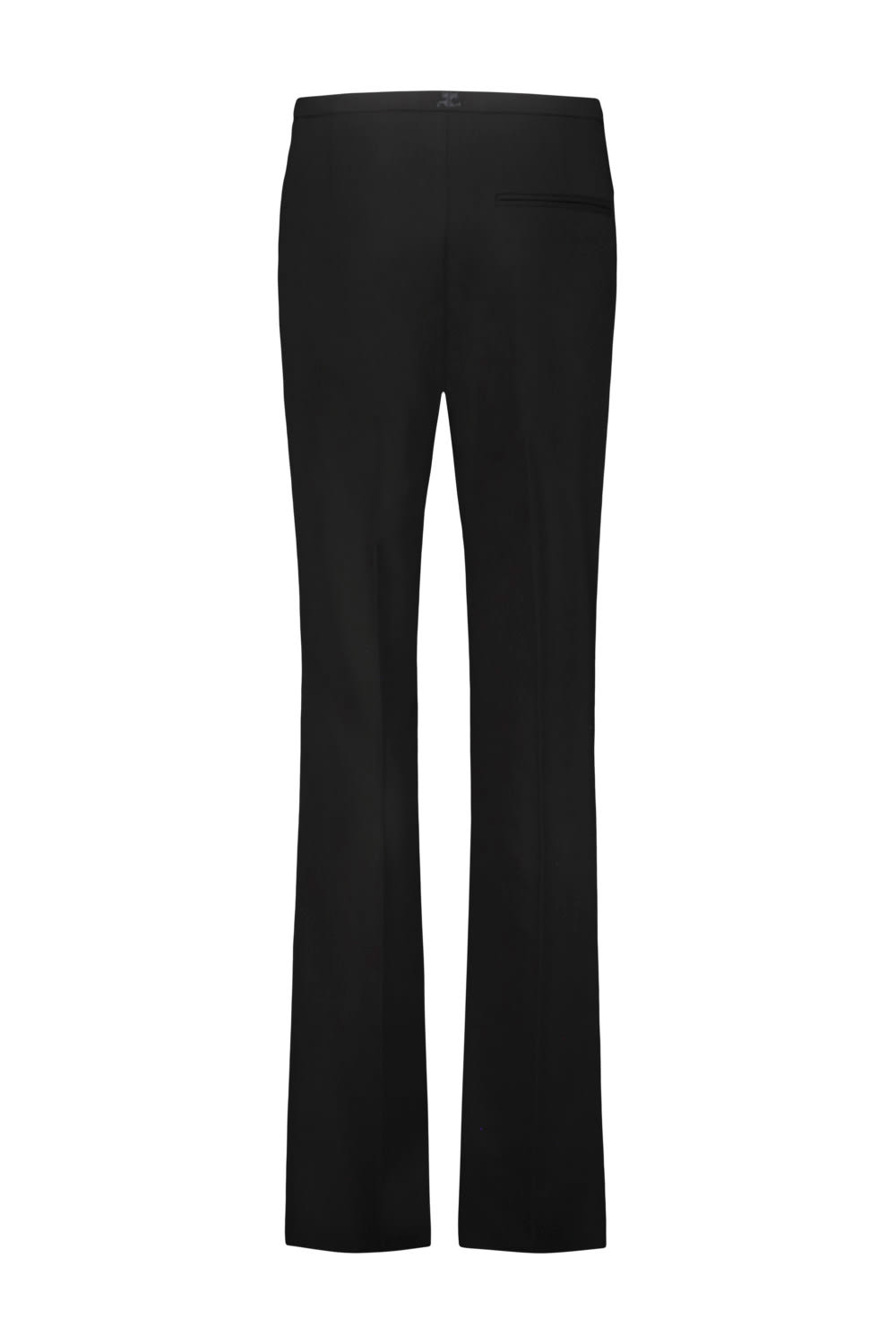 Shop Courrèges Heritage Pant In Stretch Wool In Black