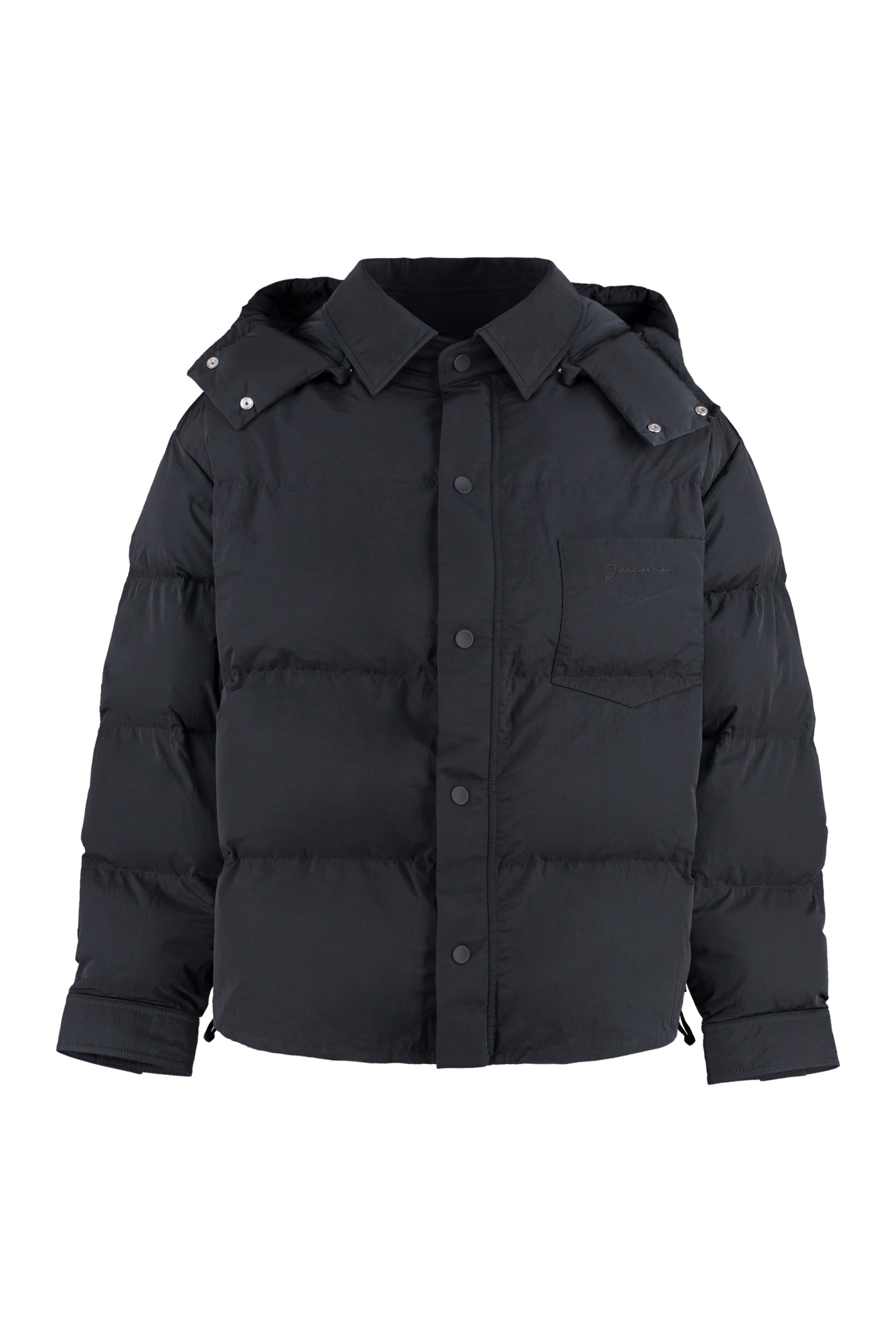 JACQUEMUS ZIP AND SNAP BUTTON FASTENING DOWN JACKET
