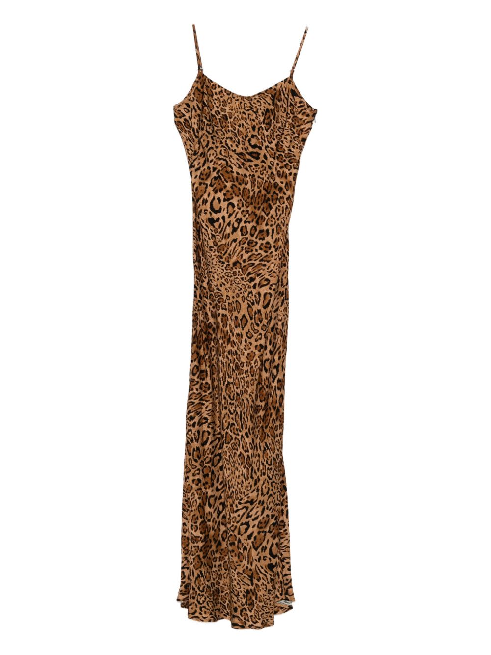 Twinset Leopard Print Dress In Brown