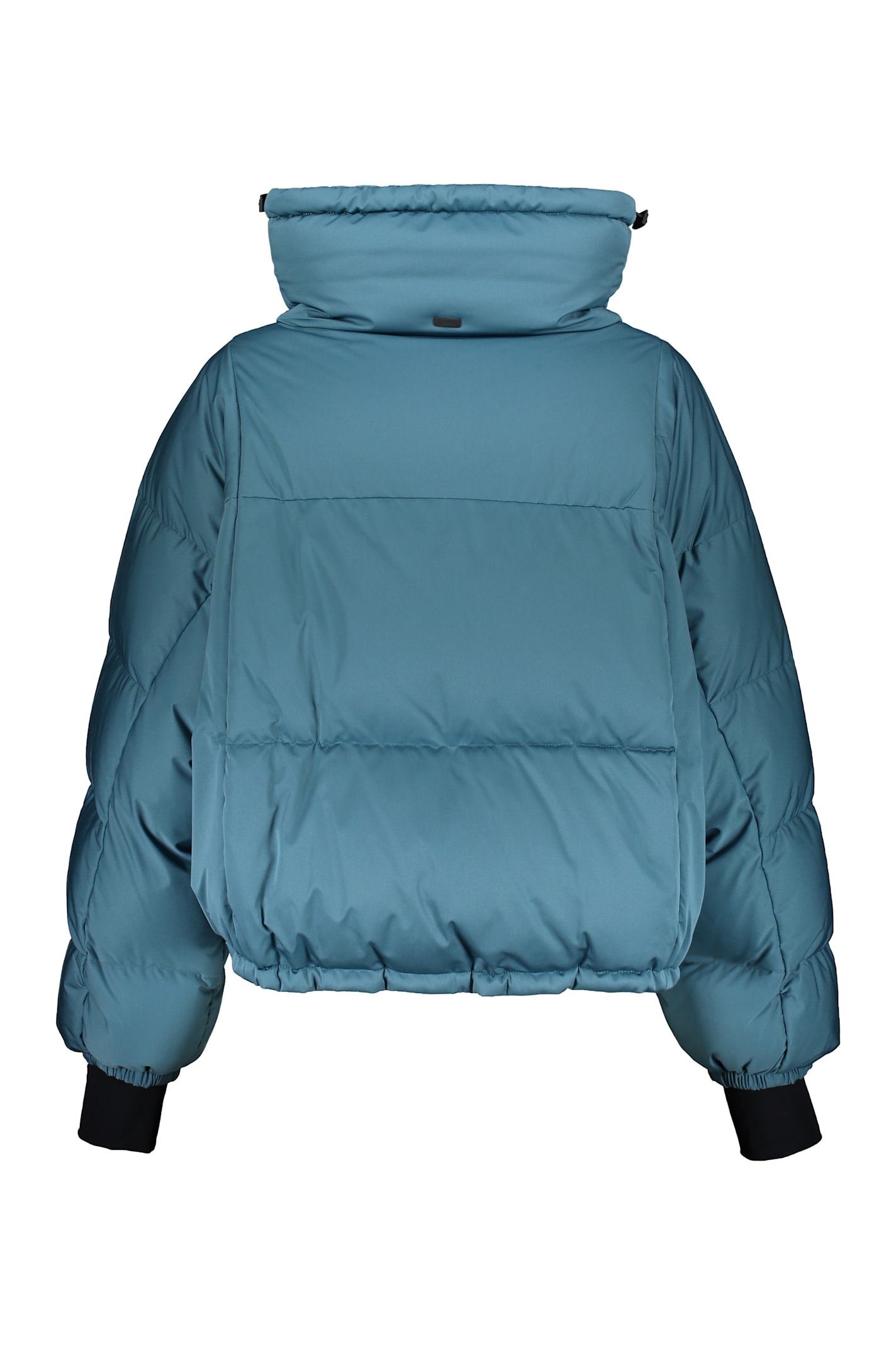 Herno Blue Down Jacket With Elegant Hood In Blue