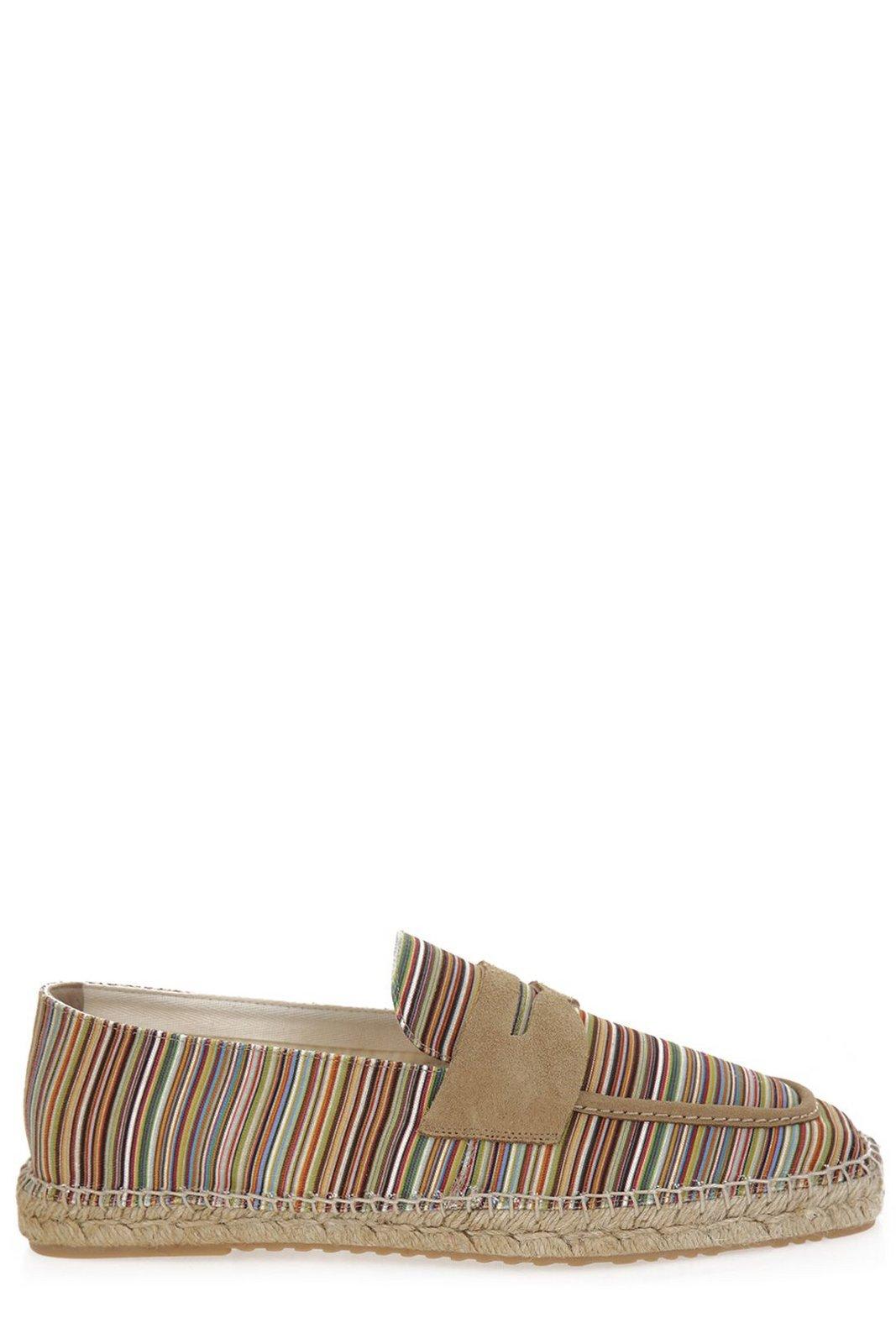 Alvarez Striped Square Toe Espadrilles