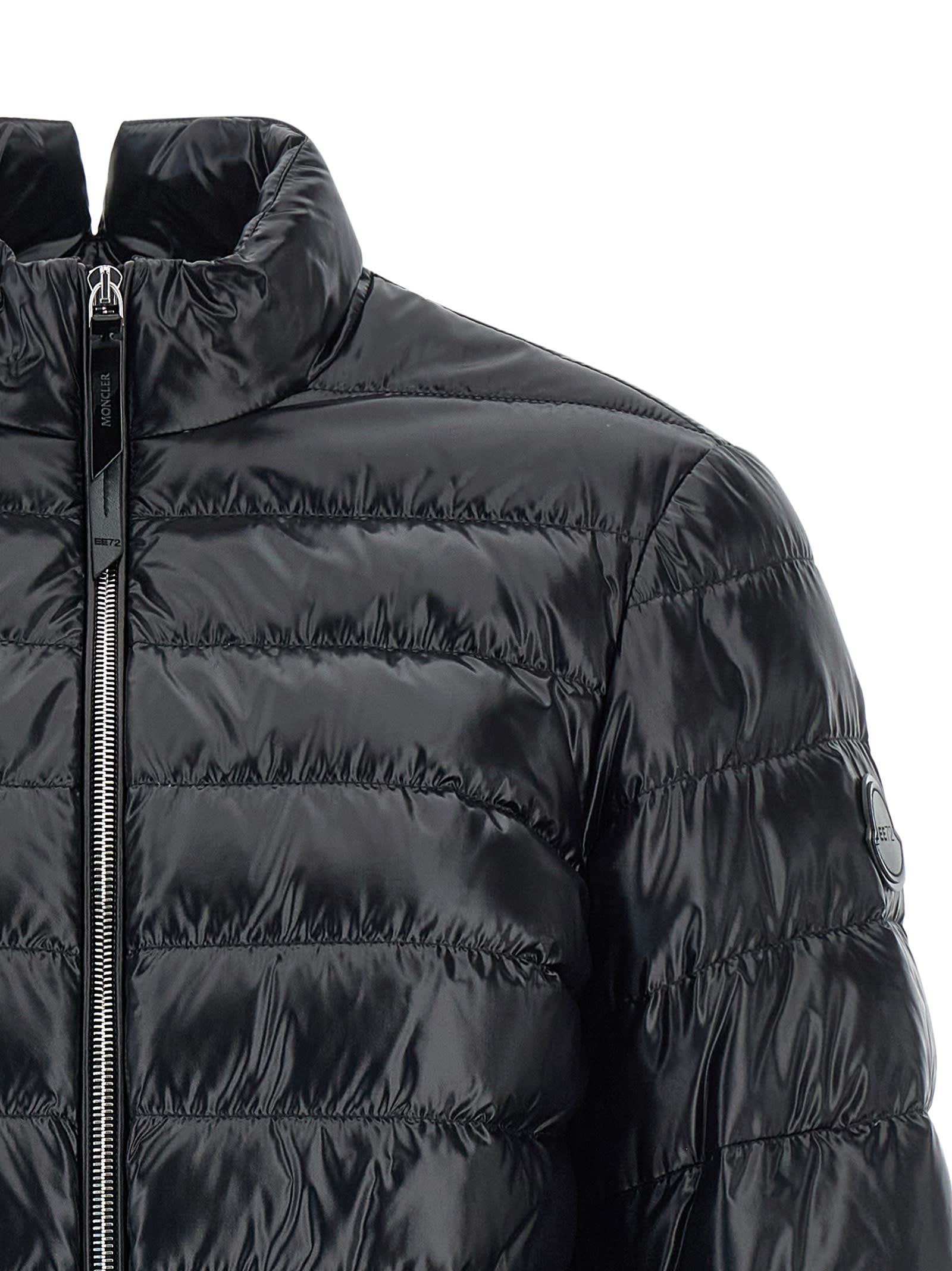 Moncler Genius Black Moncler X Ee72 By Edward Enninful Knut Short Down Jacket In Black