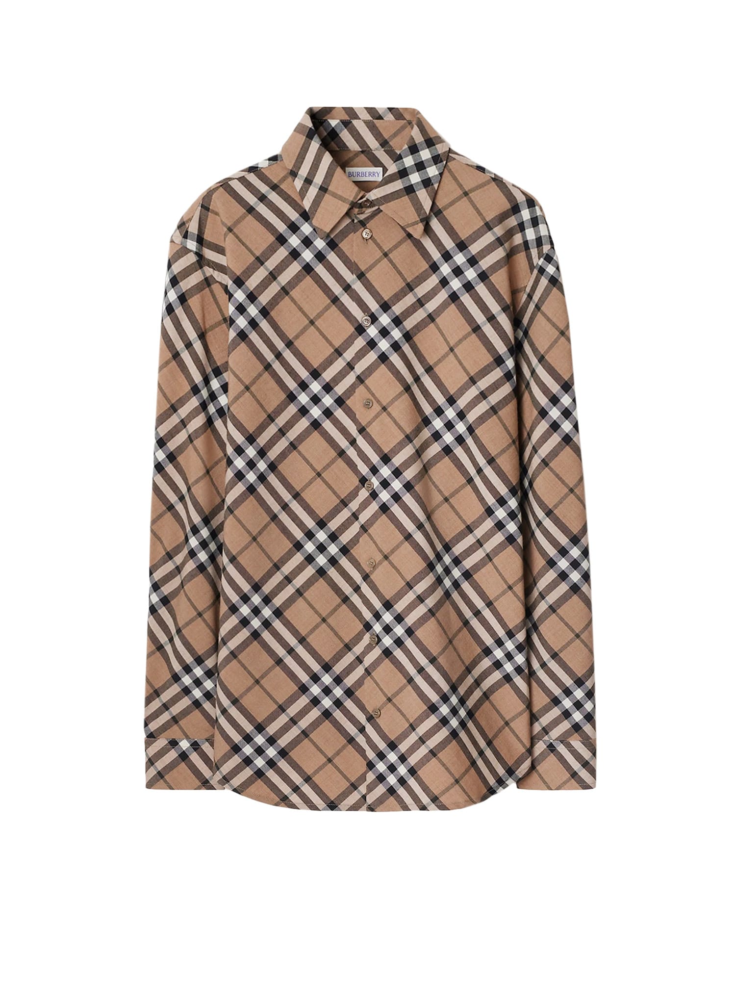 Shop Burberry Shirt In Linden Ip Check