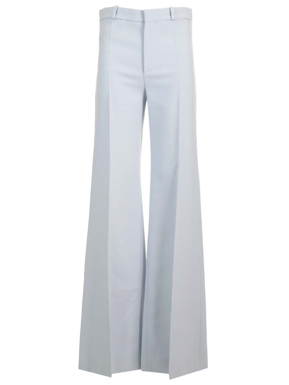 Chloé Wool Crepe Flared Trousers