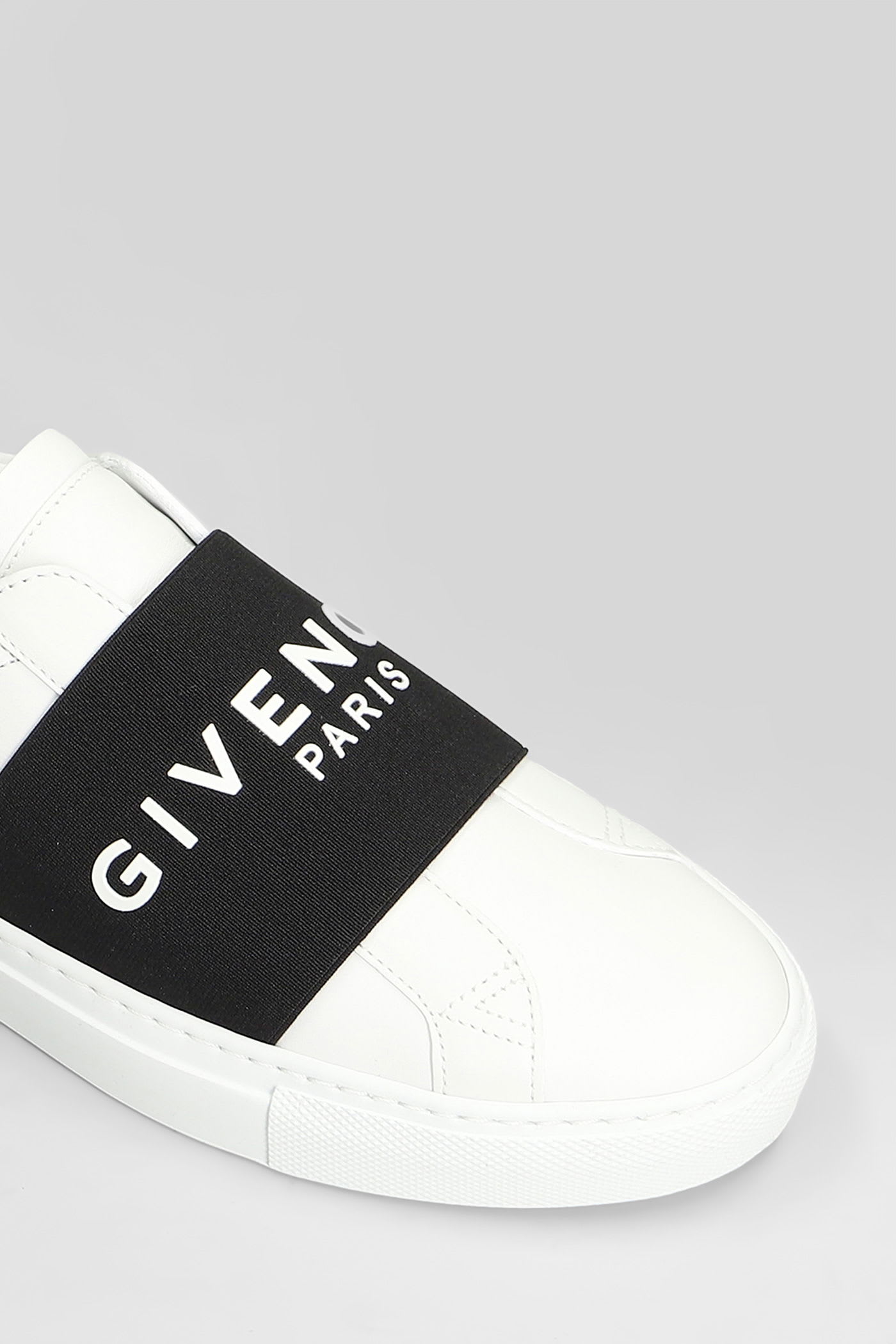 Givenchy Sneaker Urban Street In Pelle Con Fascia Elasticizzata In White