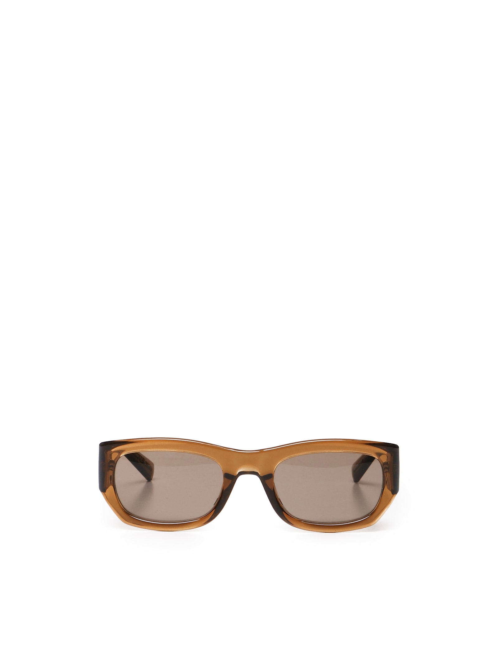 Shop Saint Laurent Acetate Sunglasses Sl 713 In Marrone