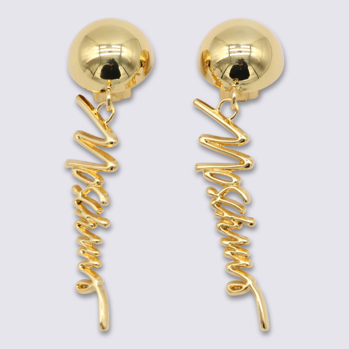 Moschino Gold Metal Earrings