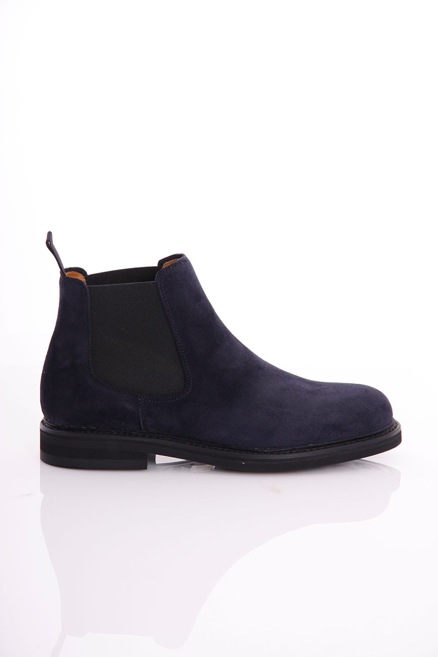 Berwick 1707 Ankle Boot In Suede In Blue