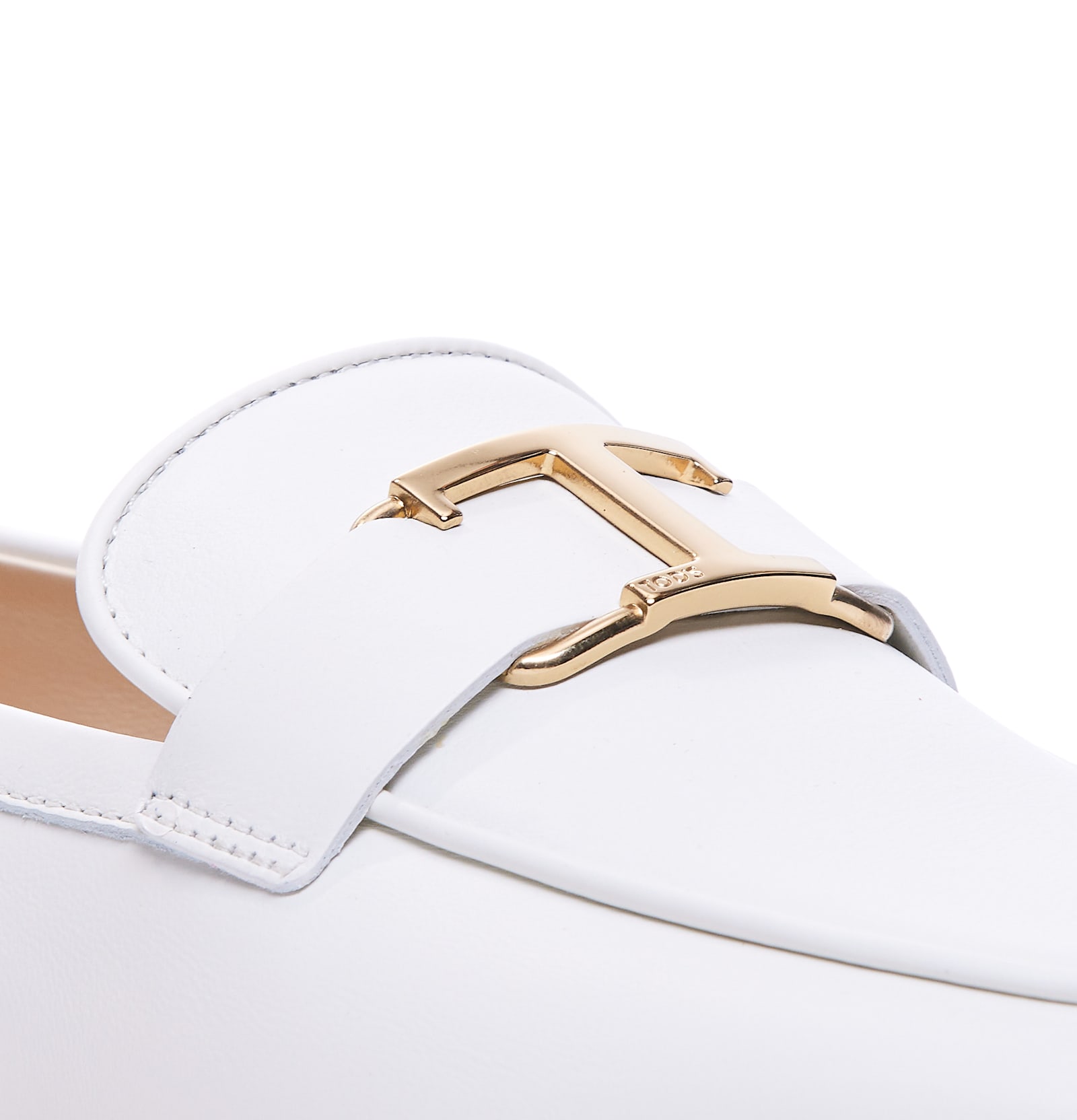 Shop Tod's T-timeless Loafers In White