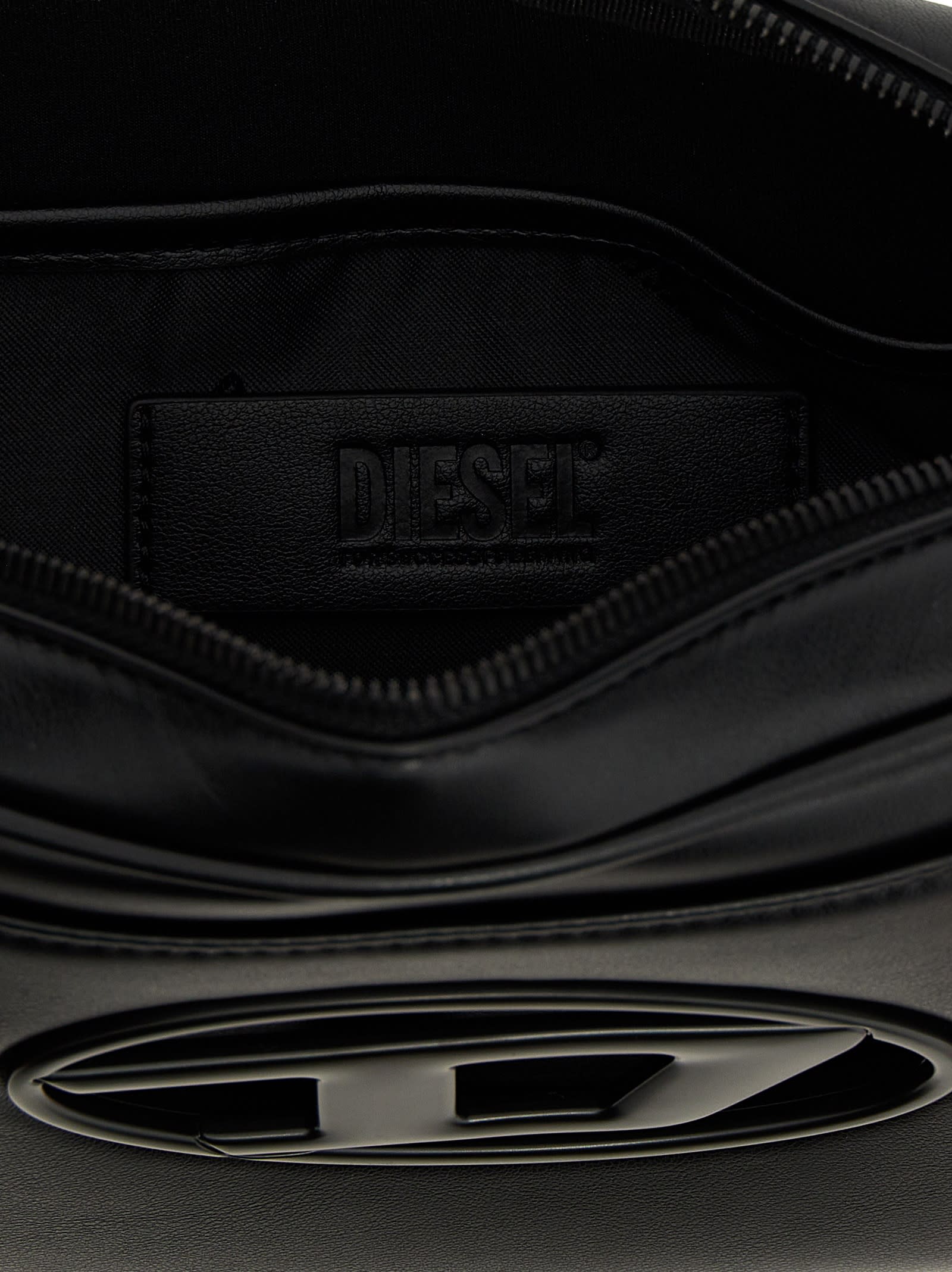 Diesel Holi-d Crossbody Bag In Black