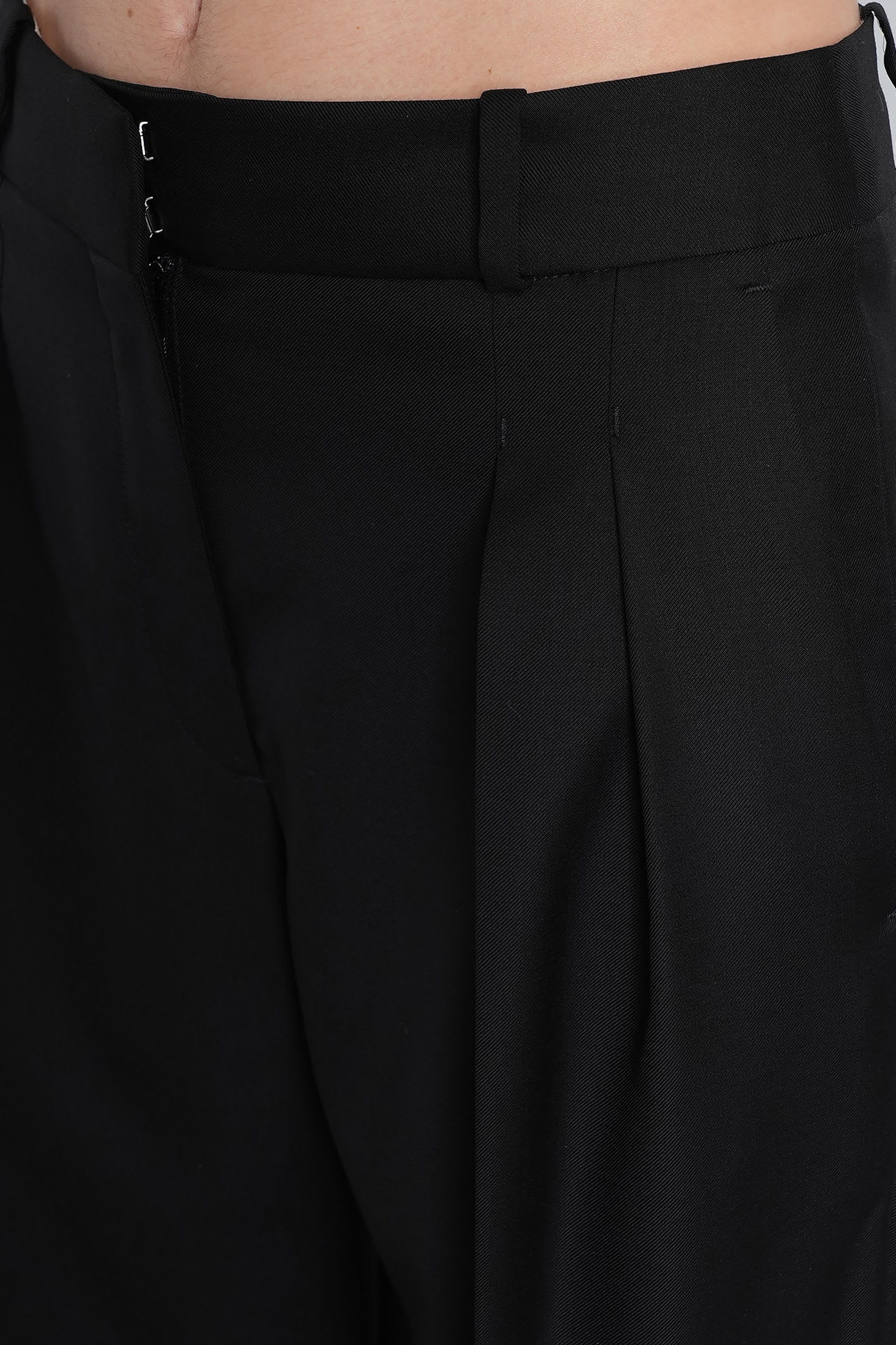 Loulou Studio Sibiru Lds Pants In Black Wool In Black