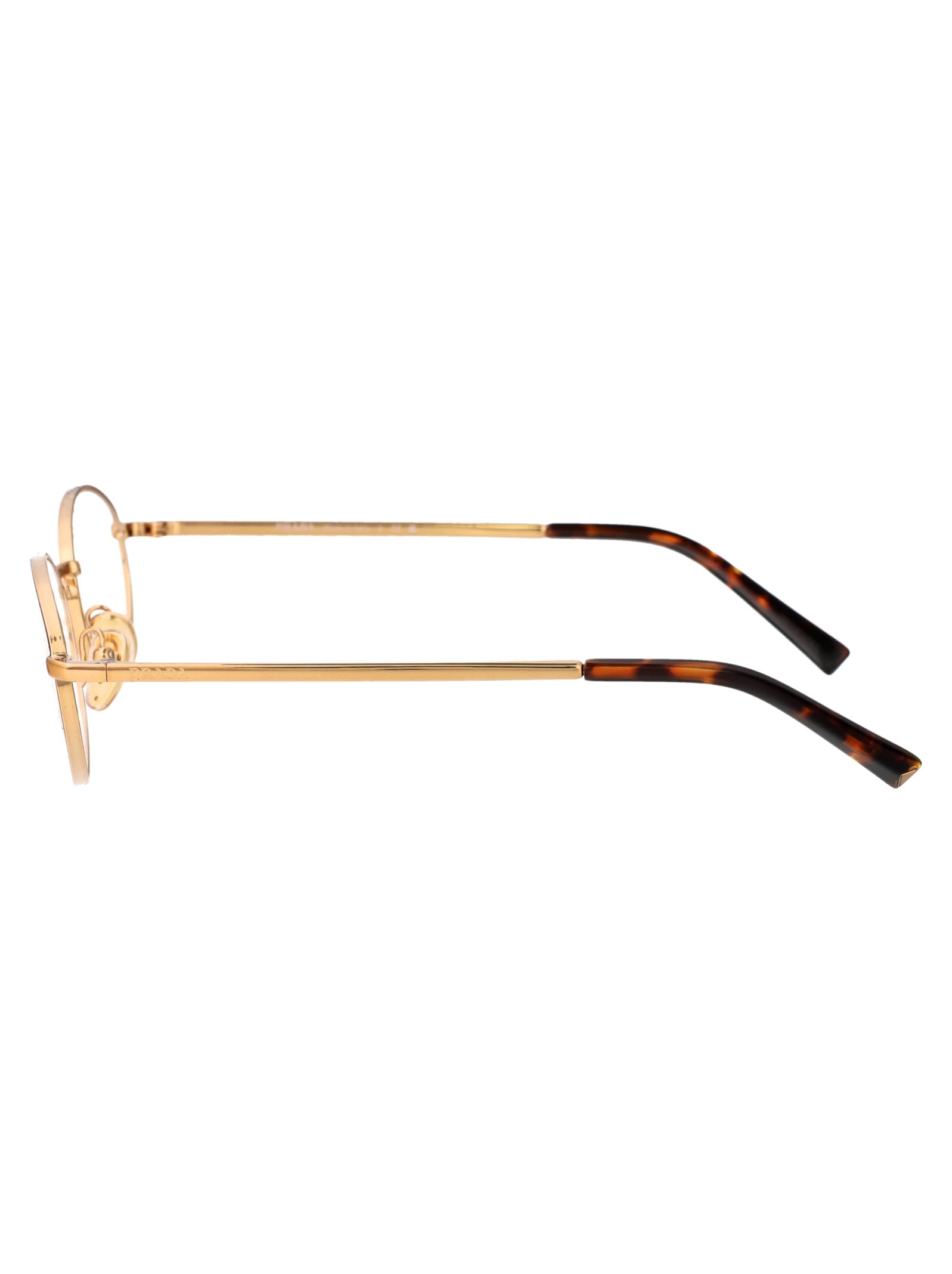 Shop Prada 0pr A57v Glasses In 7oe1o1 Brass