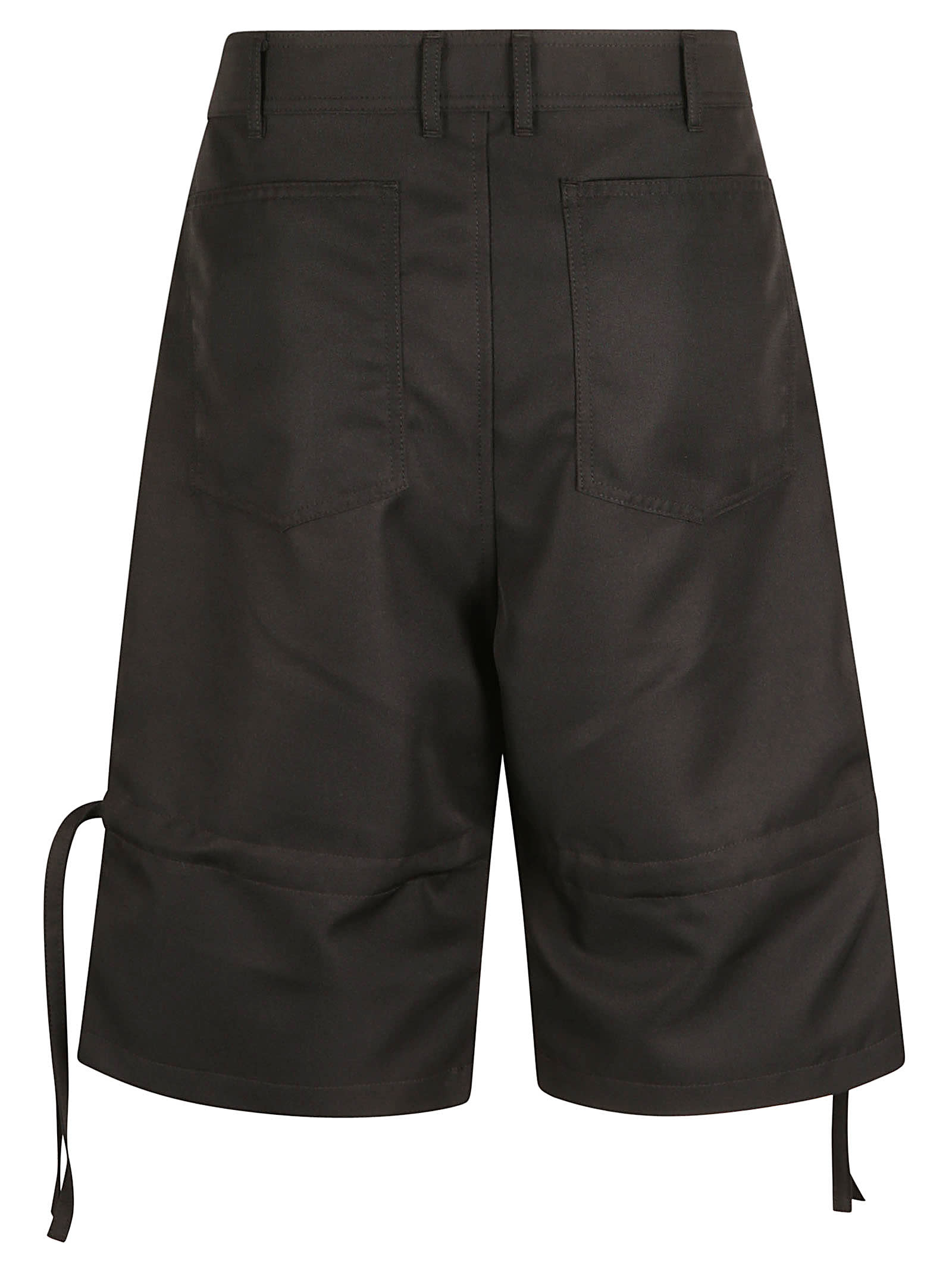 Shop Comme Des Garçons Drawstring Side Shorts In Black