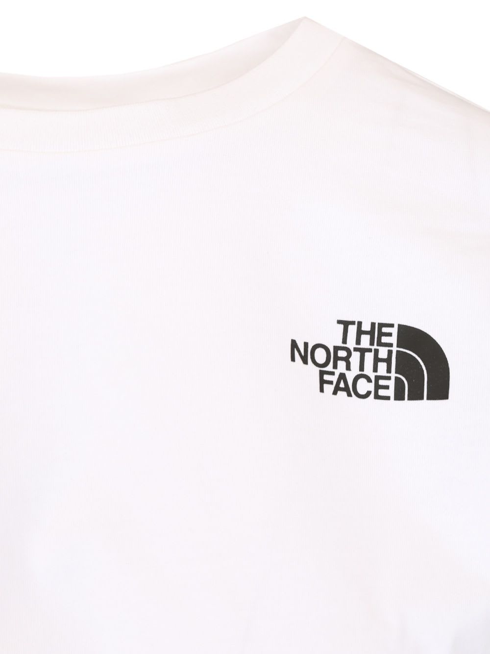 Shop The North Face Simple Dome Cropped T-shirt In White