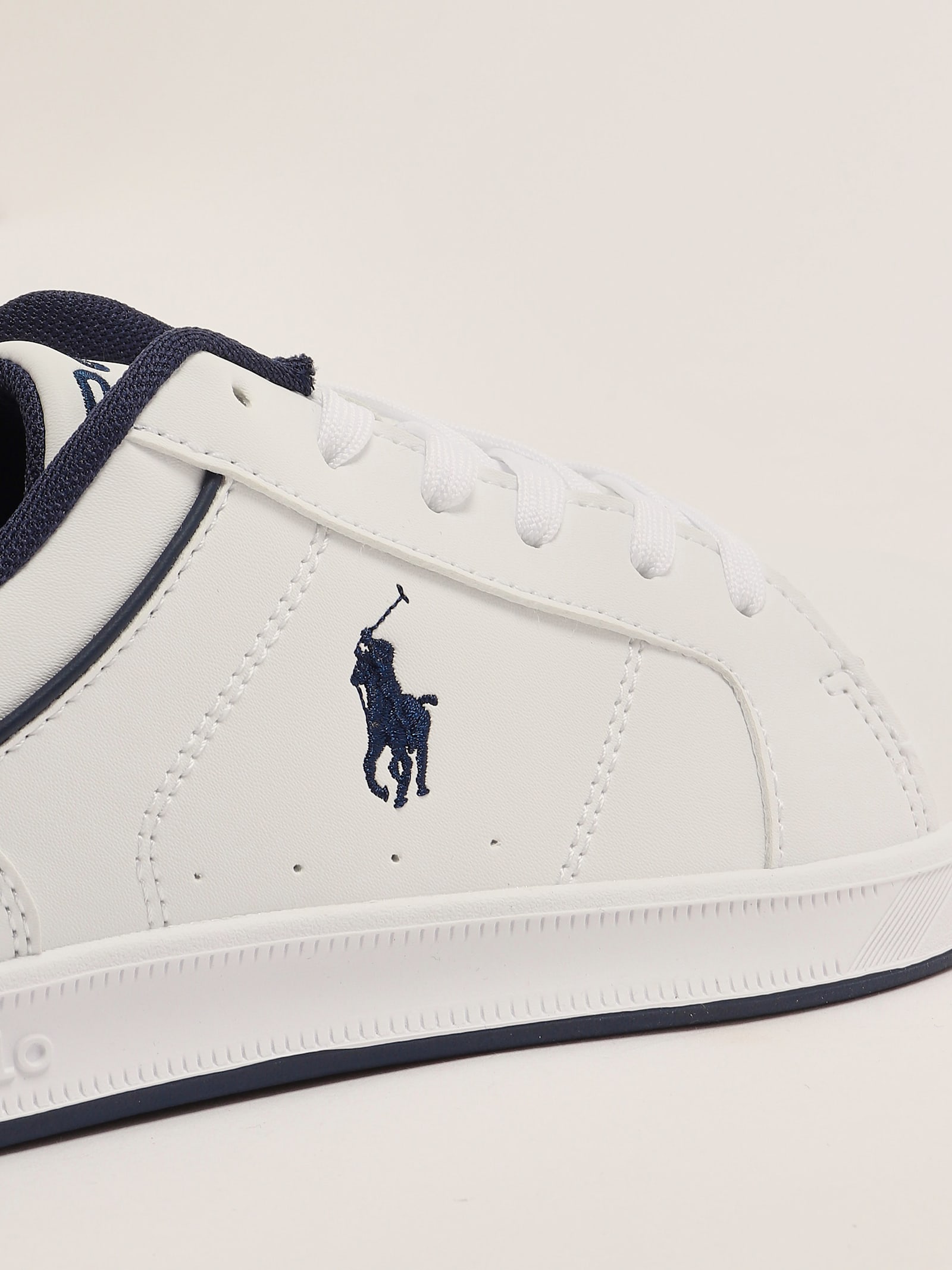 Polo Ralph Lauren Polo Pony Round-toe Sneakers In Neutral