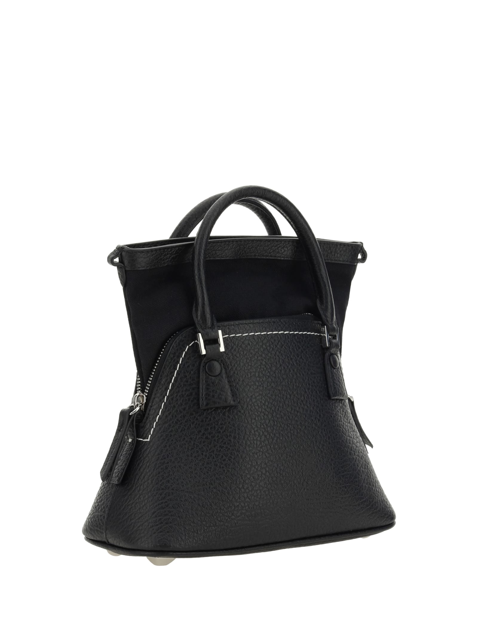 Shop Maison Margiela 5ac Handbag In Black