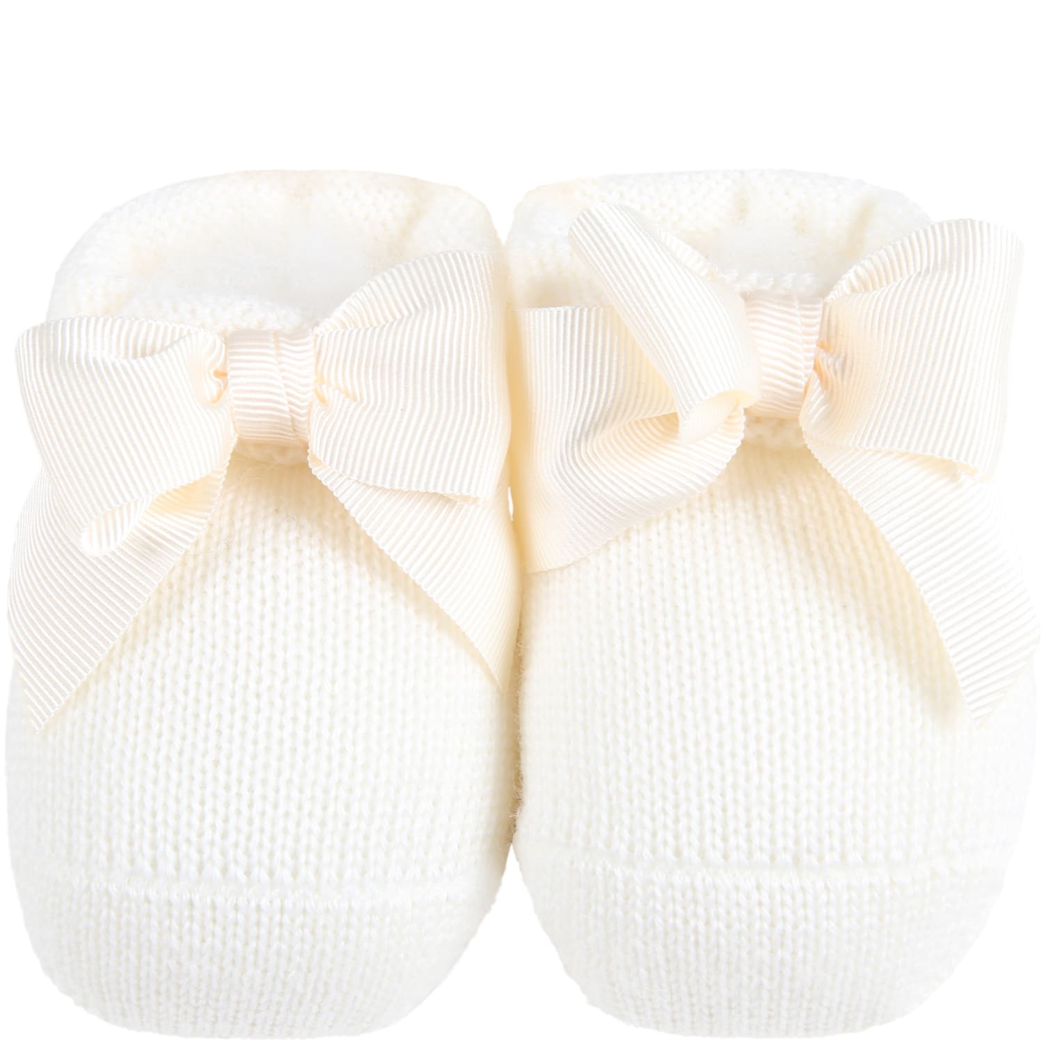 Story loris Ivory Baby-bootee For Baby Girl With Bow
