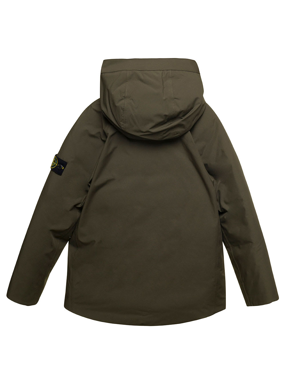 Shop Stone Island Junior Giubbotto In Piuma In Green