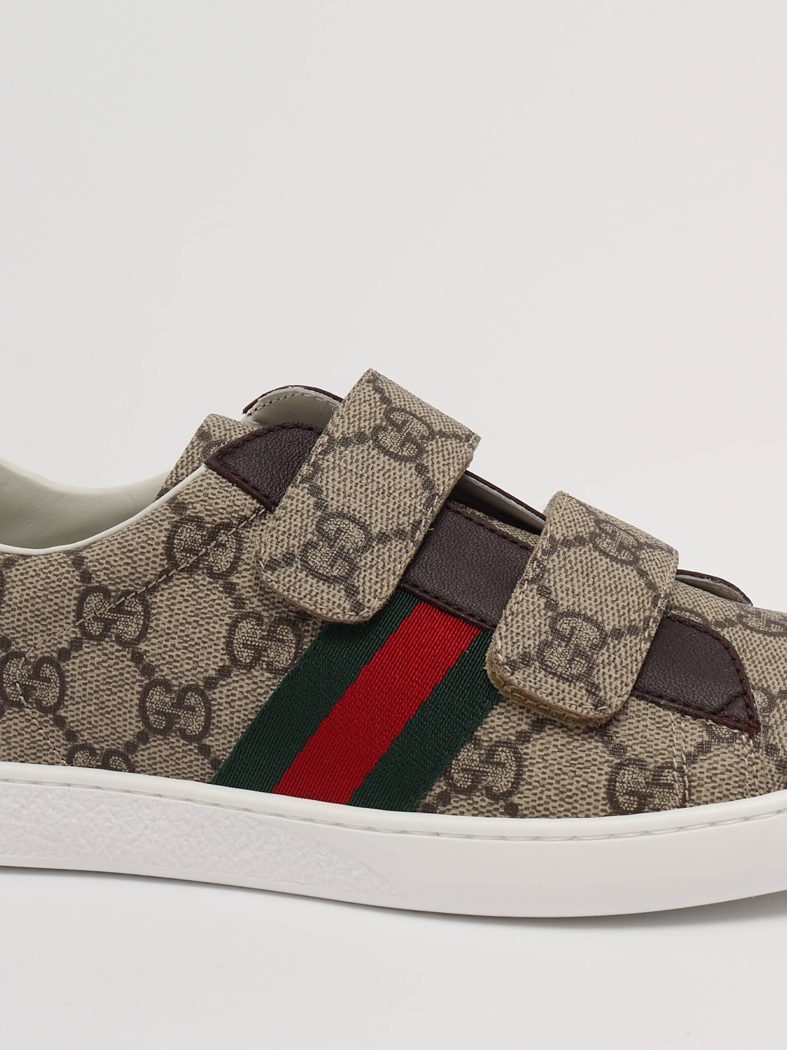 Shop Gucci Sneakers Sneaker In Beige