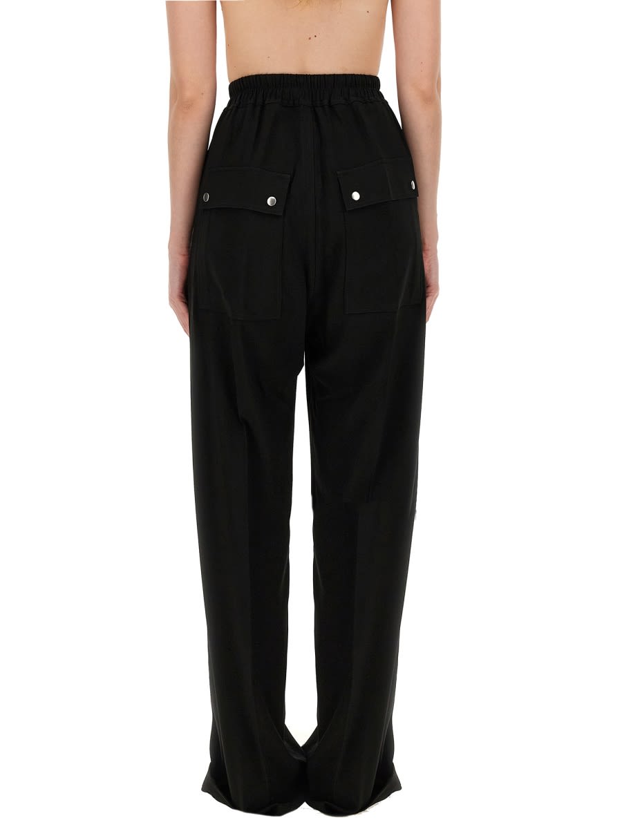 Shop Rick Owens Wide Leg Pants In Black