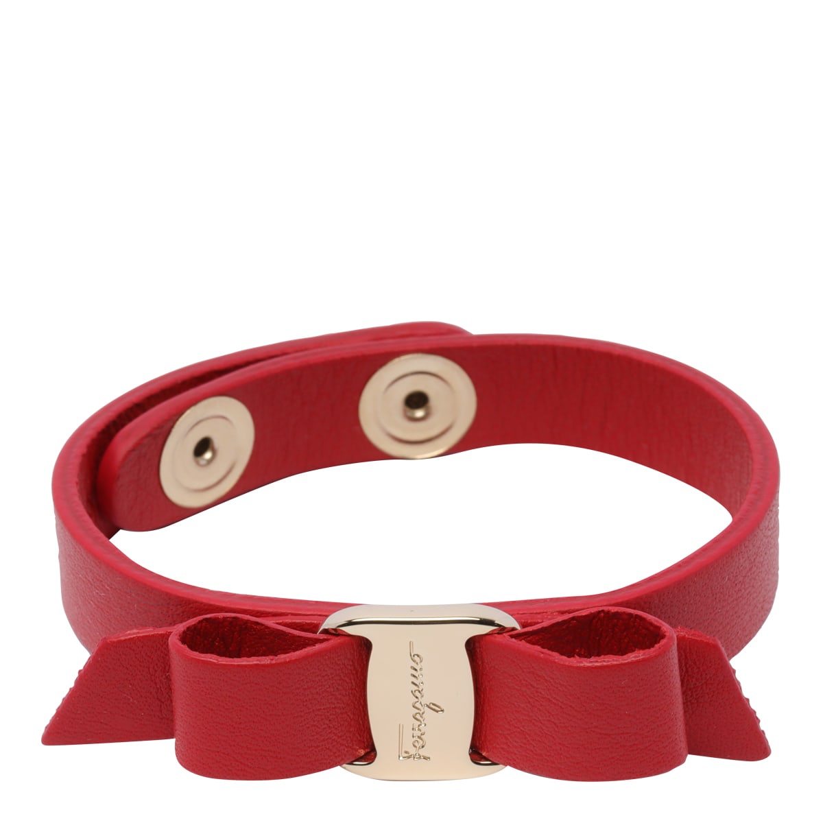 Shop Ferragamo Vara Bracelet In Red