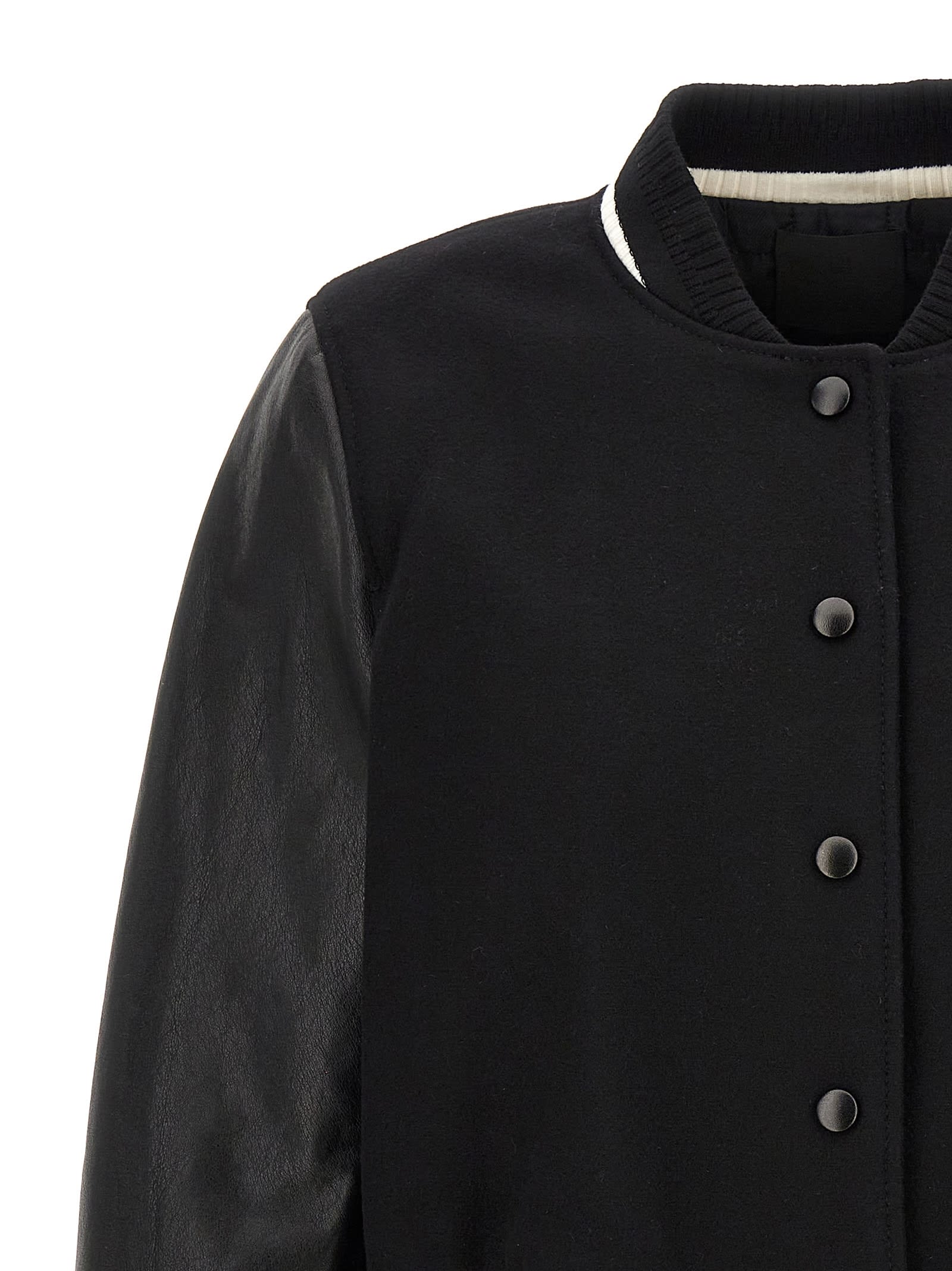 Givenchy Blouson In White/black