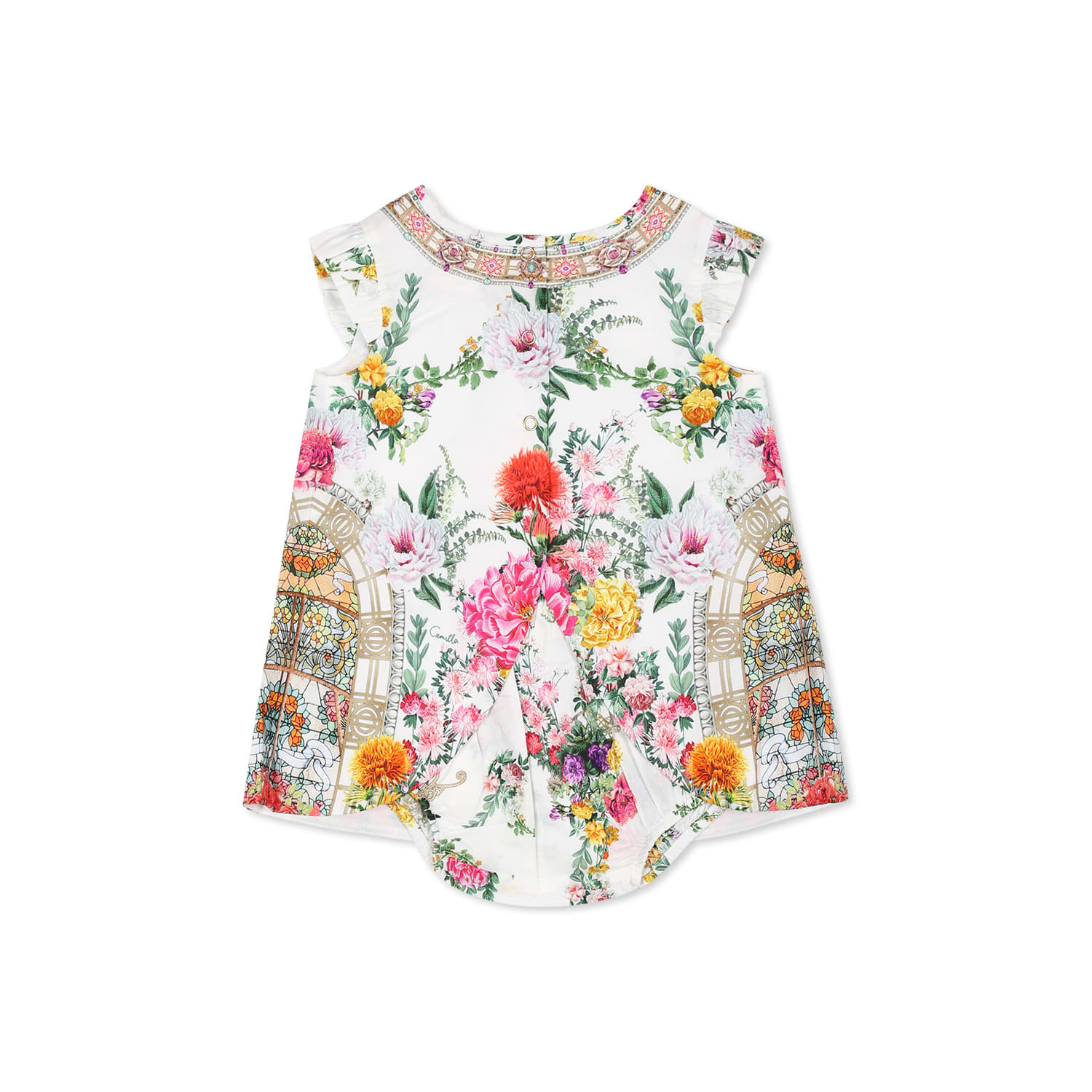 Camilla Renaissance Romance-print Tankini In Ivory