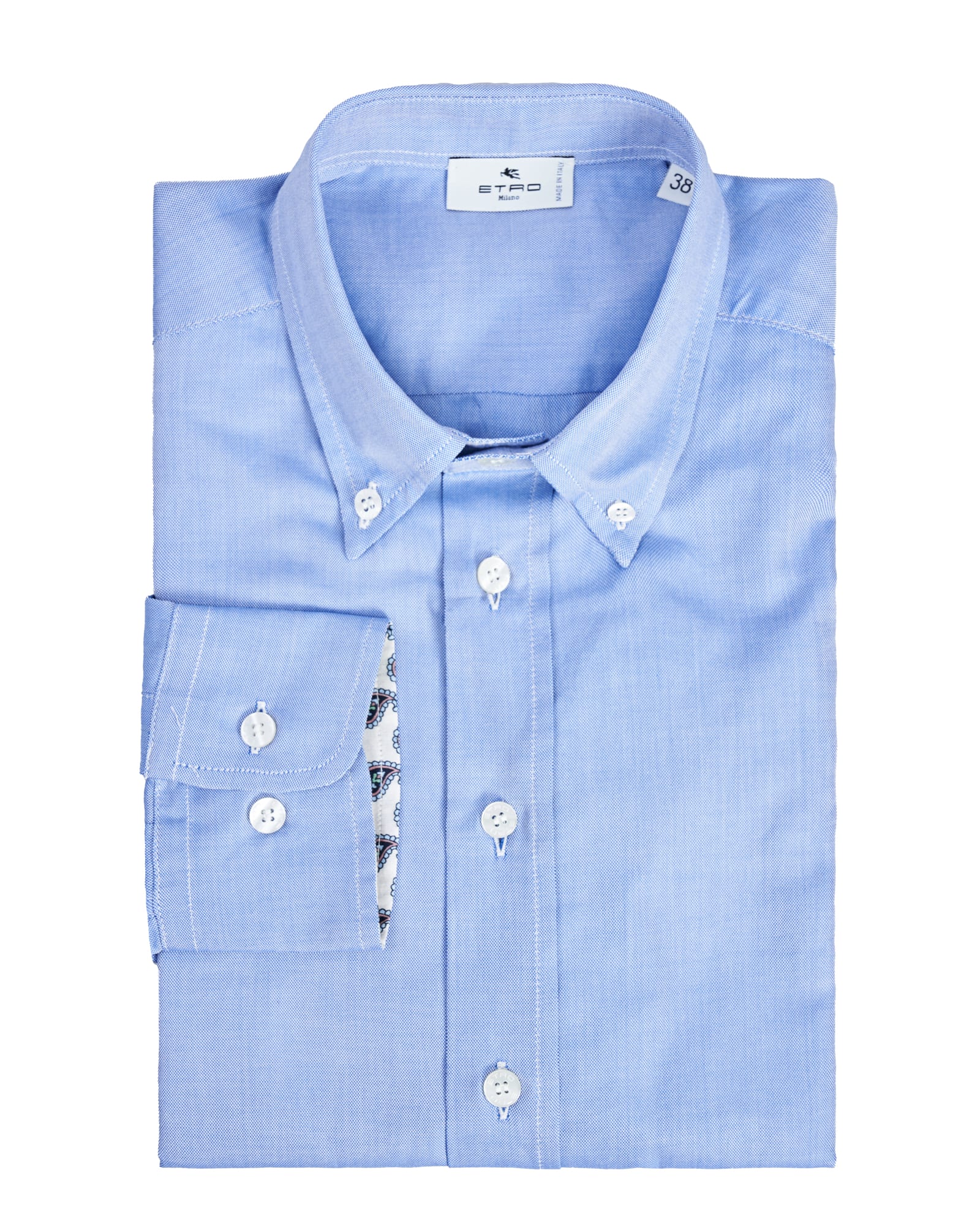 Etro Cotton Shirt In Blue