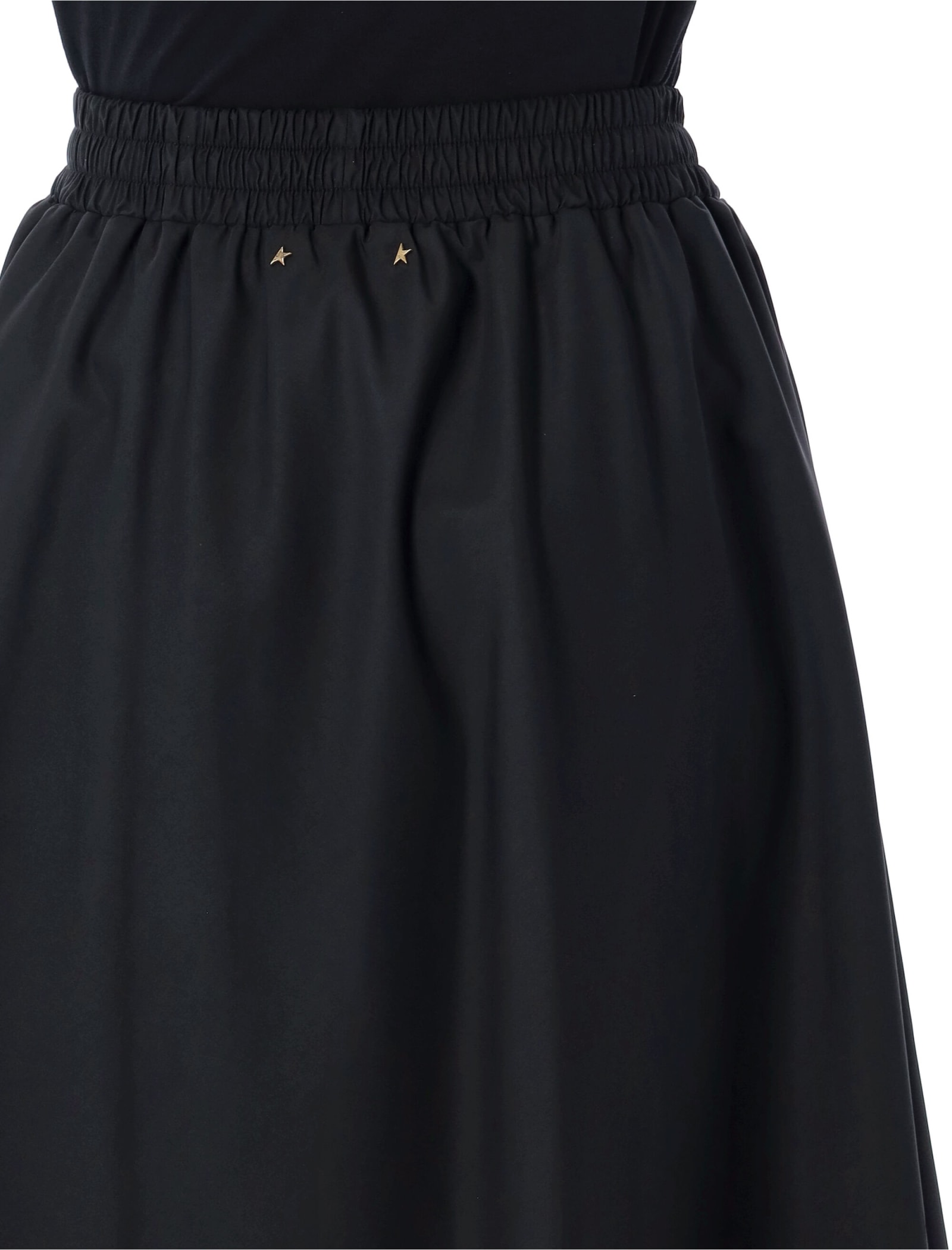 Shop Golden Goose Nylon Midi Skirt In Black