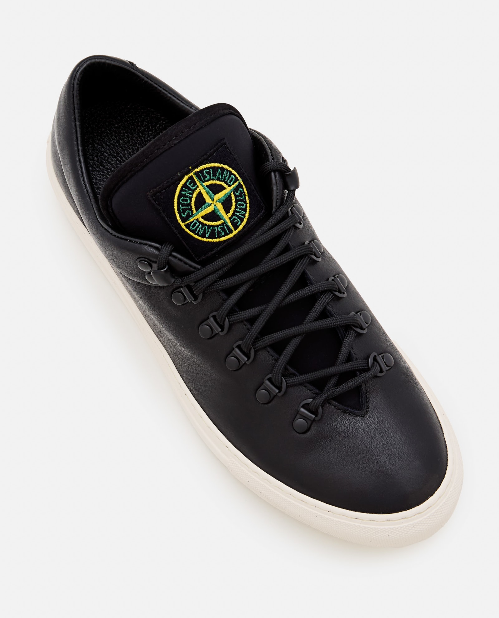 Shop Stone Island Sneakers In Black