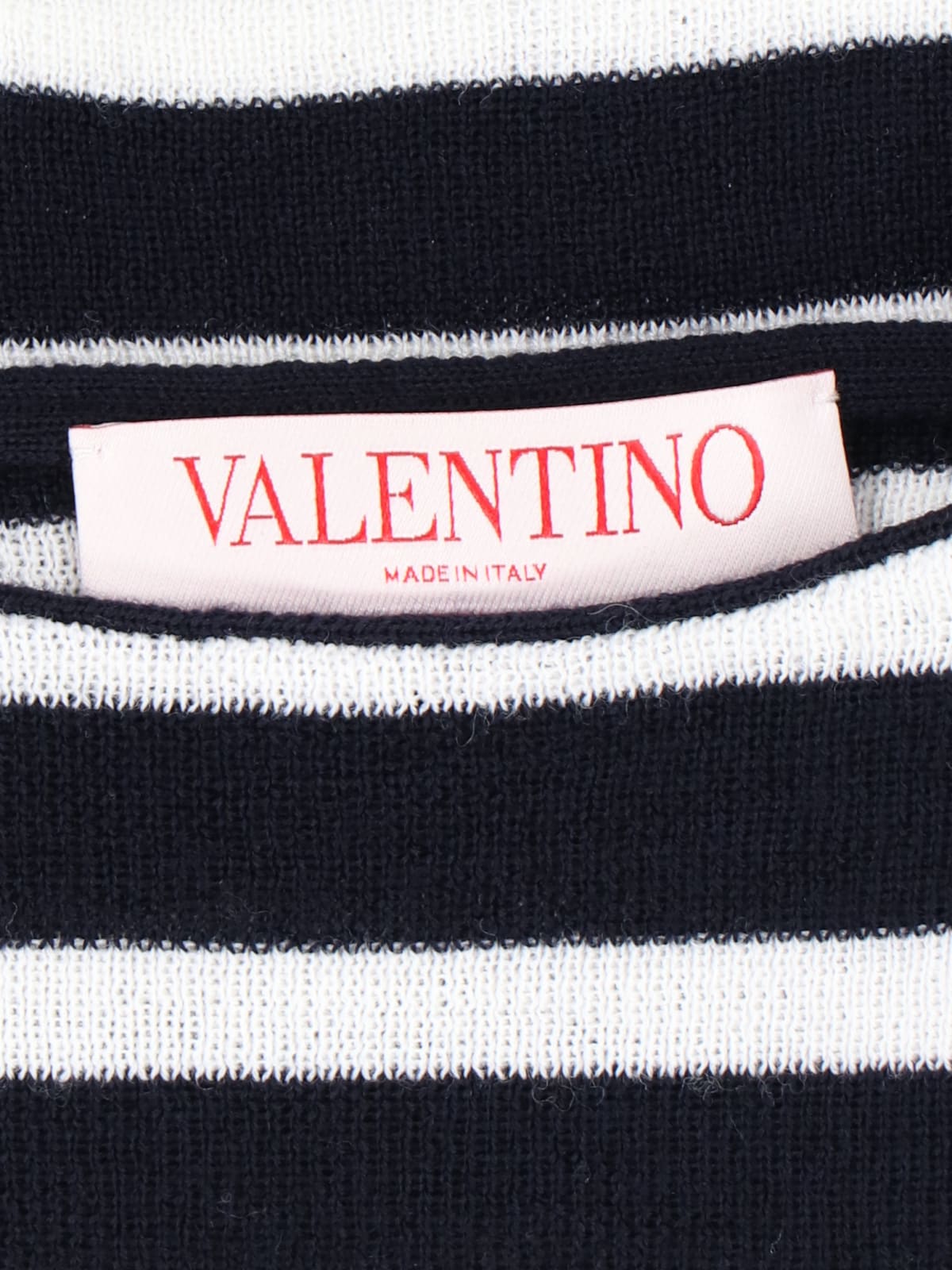 Valentino Striped Intarsia-knit Jumper